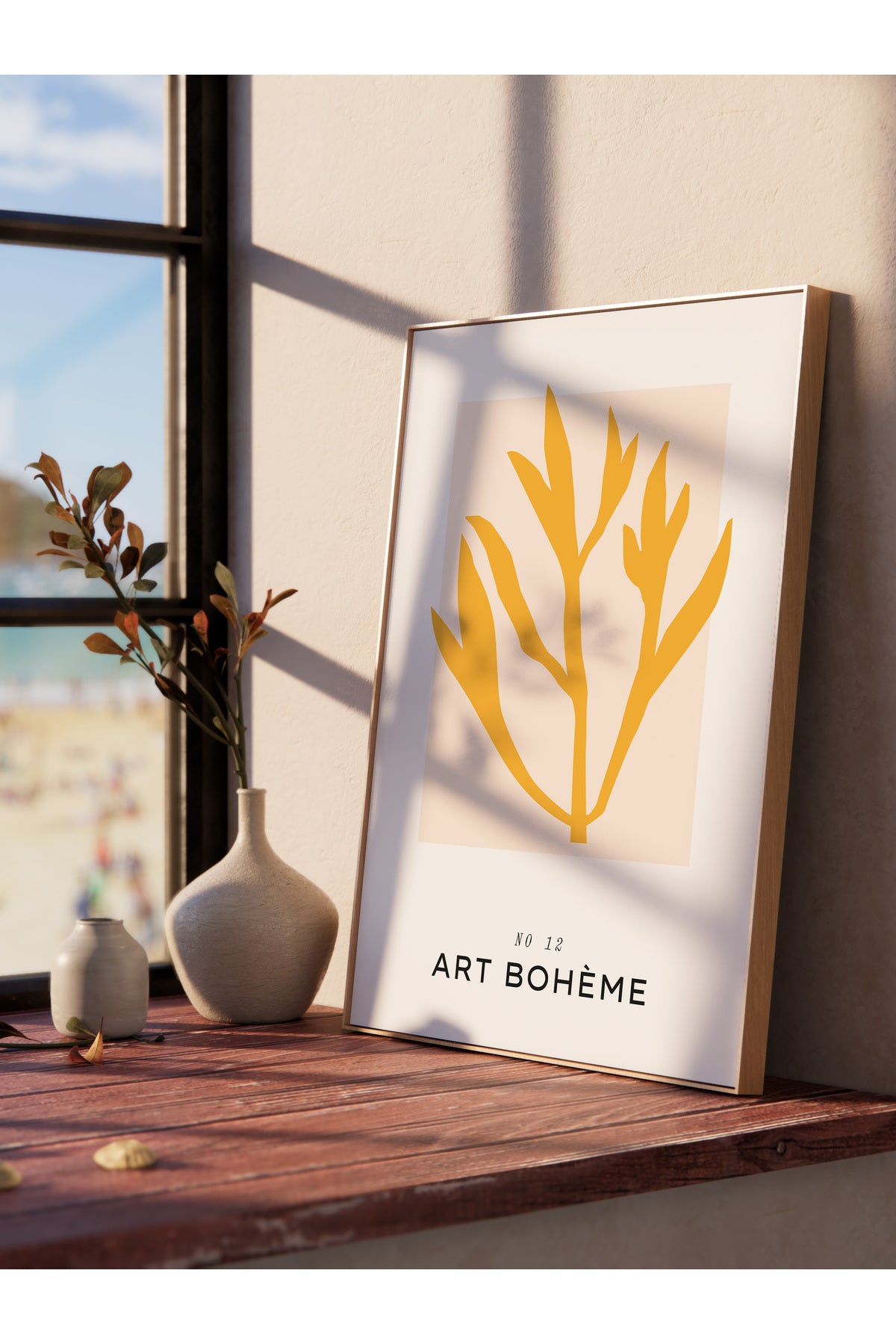 Estetik Duvar Posteri - Renkli Bohem Çerçevesiz Poster - Oturma Odası, Salon, Mutfak Duvar Dekoru