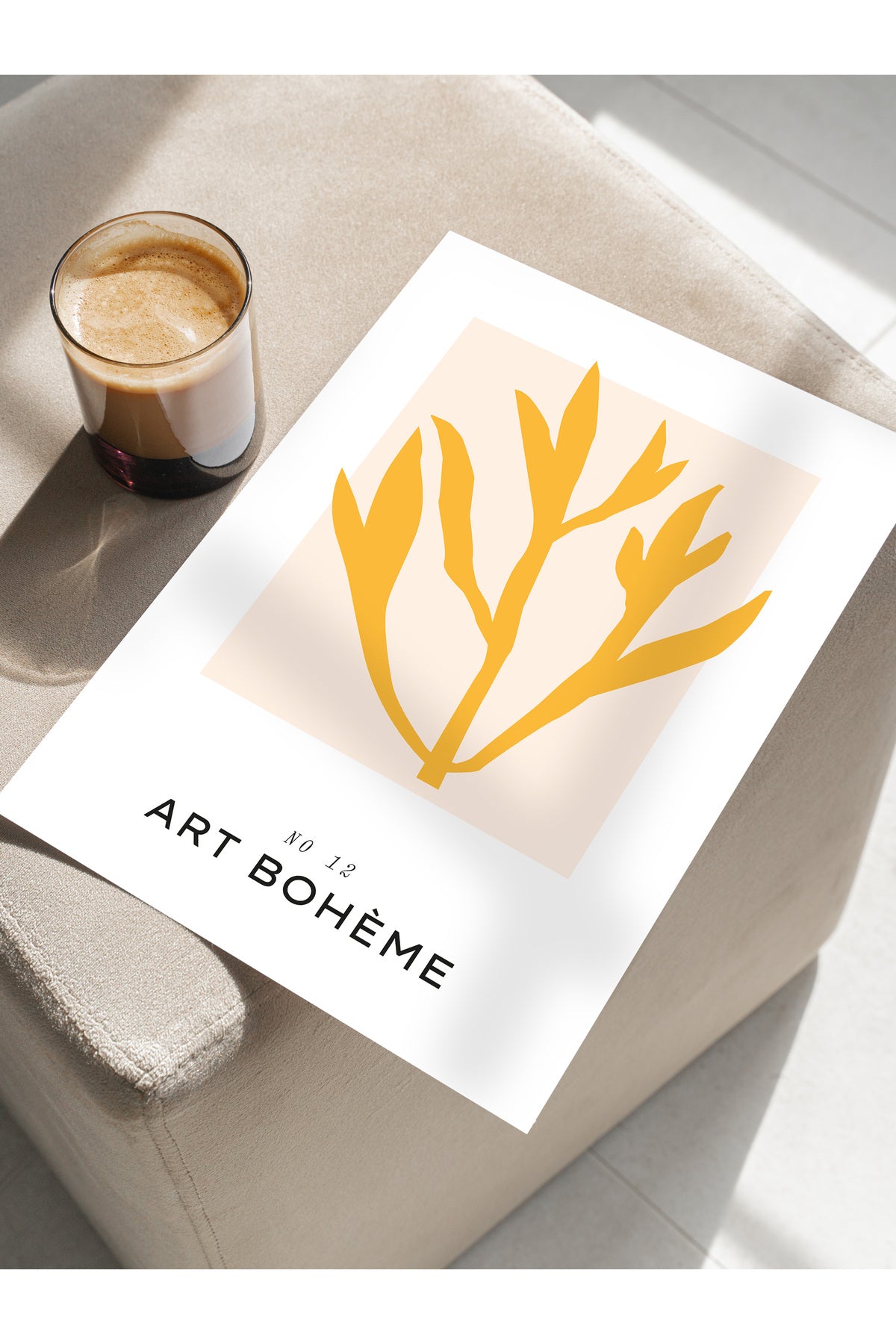 Estetik Duvar Posteri - Renkli Bohem Çerçevesiz Poster - Oturma Odası, Salon, Mutfak Duvar Dekoru