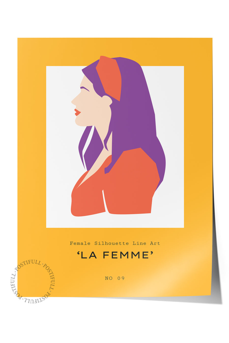 La Femme Renkli Bohem Çerçevesiz Poster