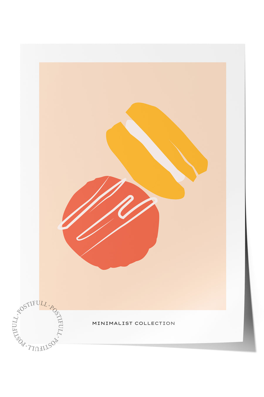 Soyut Minimalist Tasarım Renkli Bohem Çerçevesiz Poster