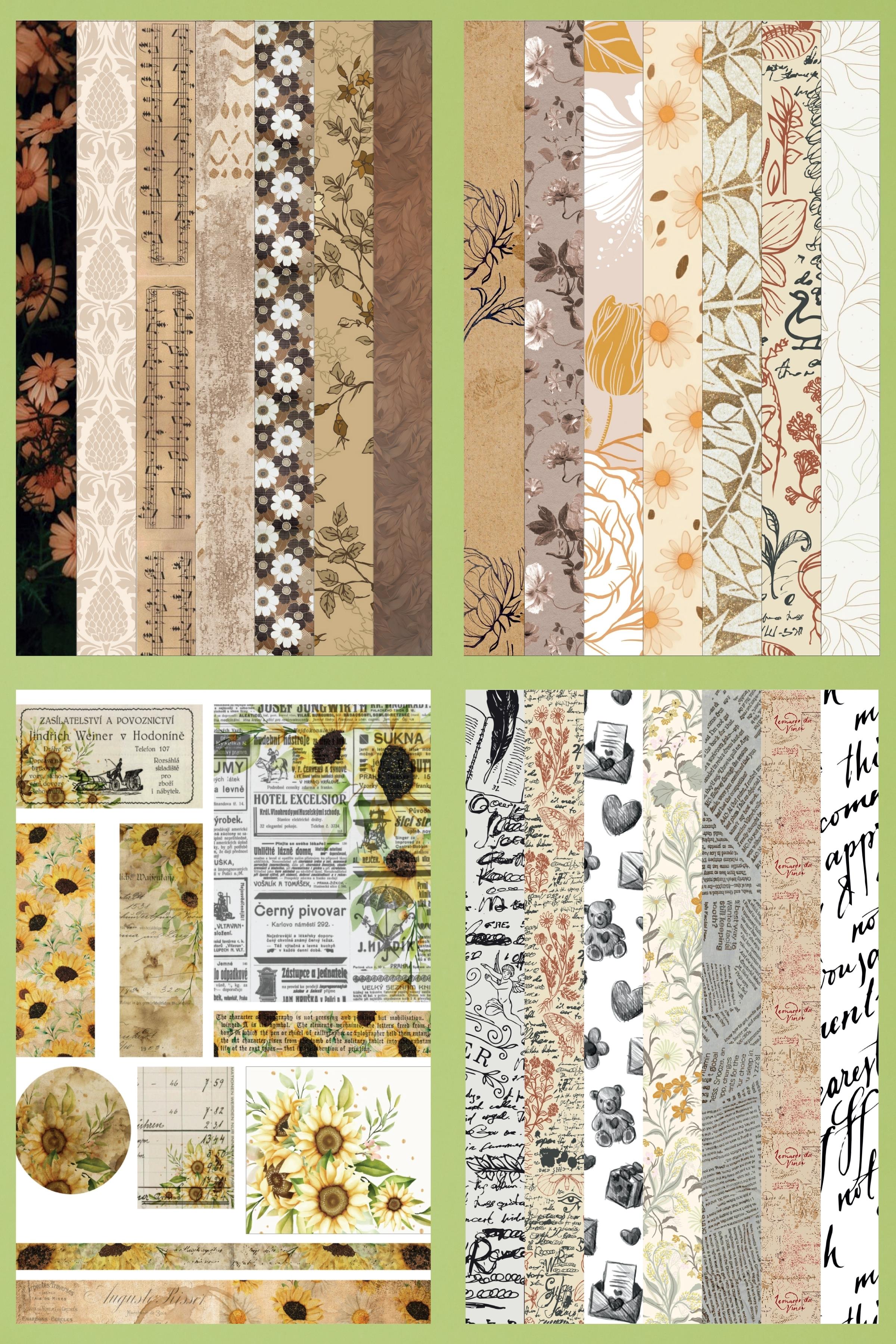 Etiket Seti, 30 Adet Büyük Boy Vintage Etiket, Sticker Book, Sticker Defteri, Bullet Journal, Günlük