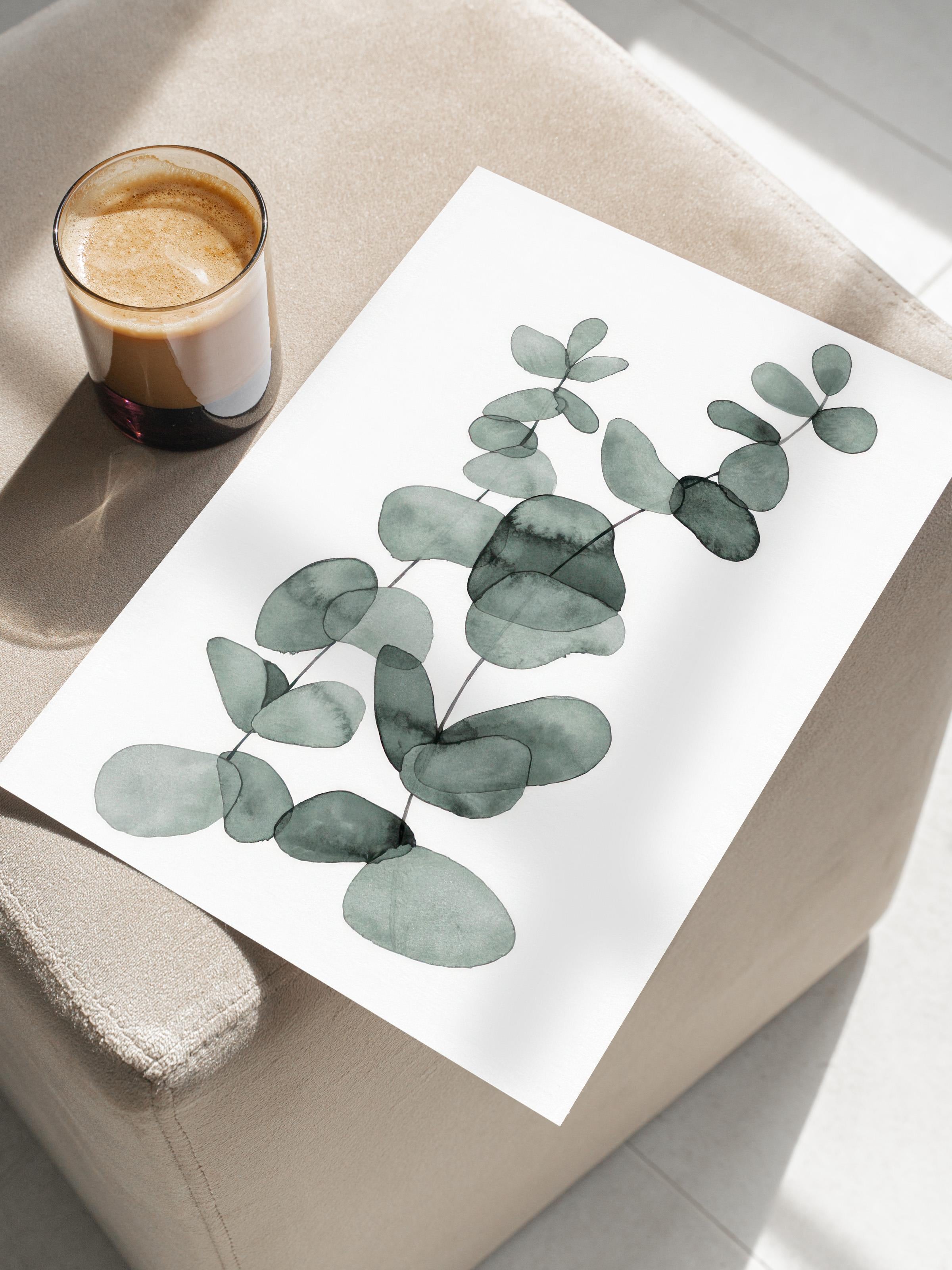 Eucalyptus No2  Poster, Çerçevesiz Duvar Posteri, Dikey Duvar Tablosu Comfort Serisi NO:108455