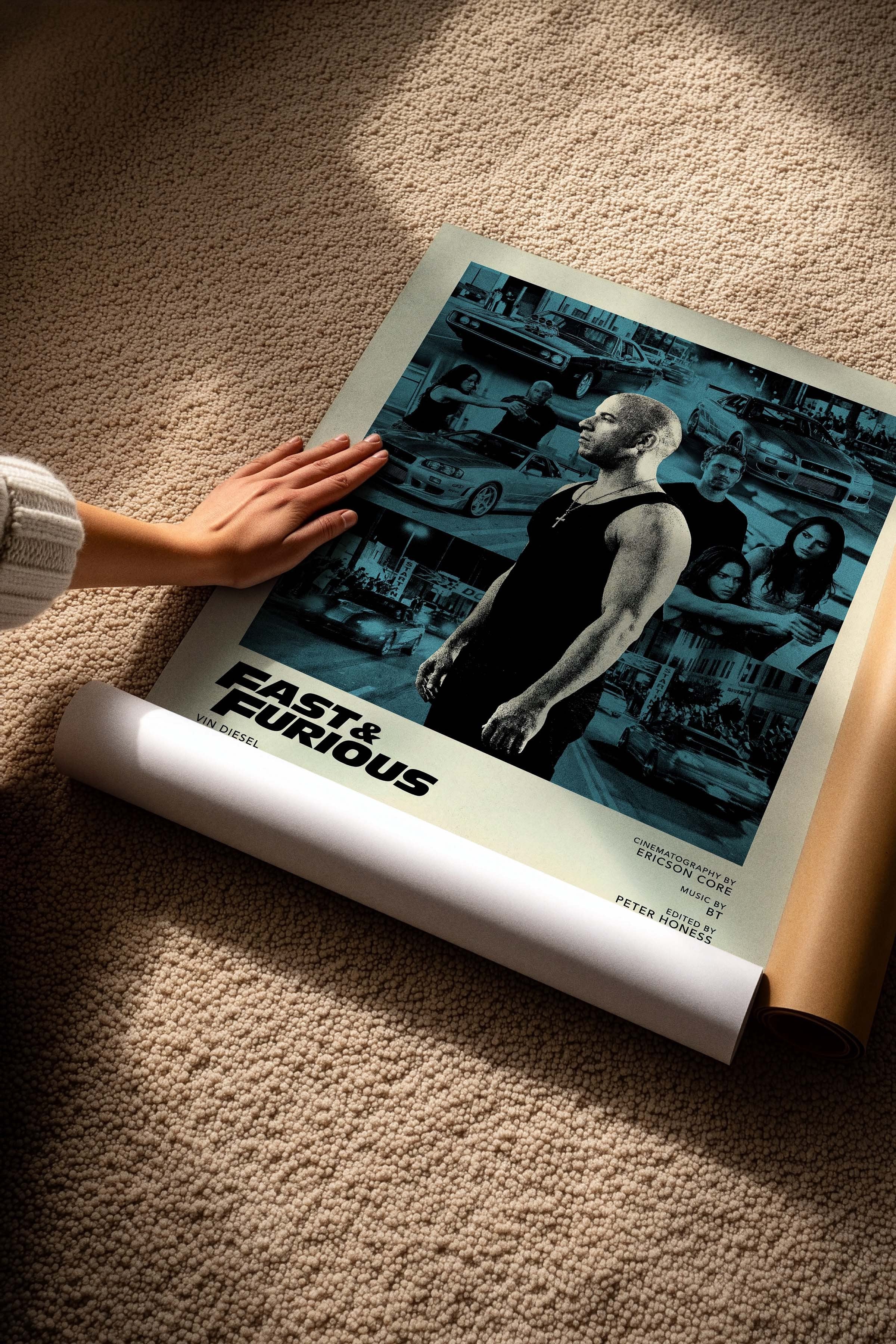 Fast & Furious Posteri, Sinema ve Dizi Tablo Posterleri, Film Dizi Afişleri NO:112835