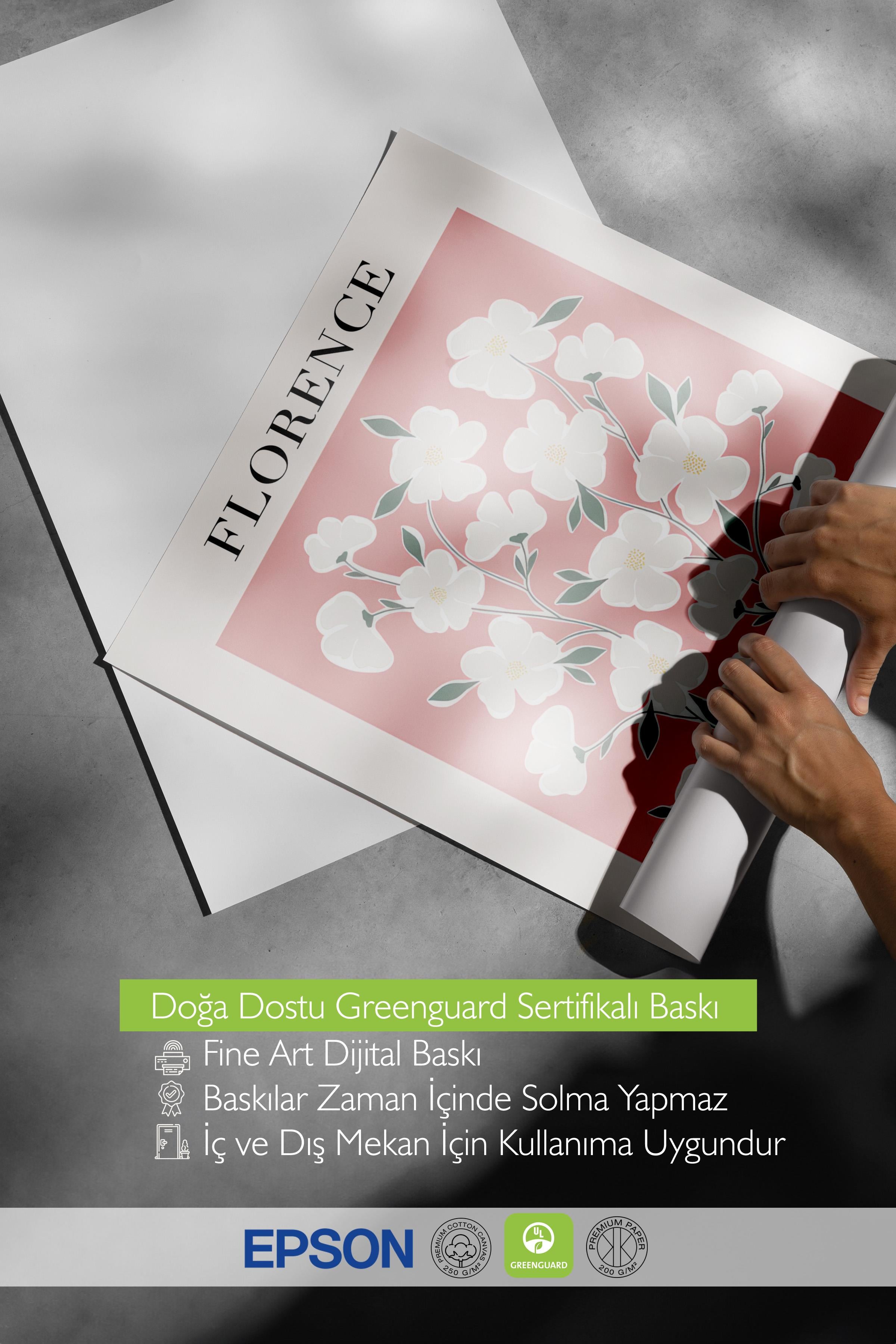 Flower Market Poster, Çerçevesiz Duvar Posteri, Dikey Duvar Tablosu Comfort Serisi NO:108534