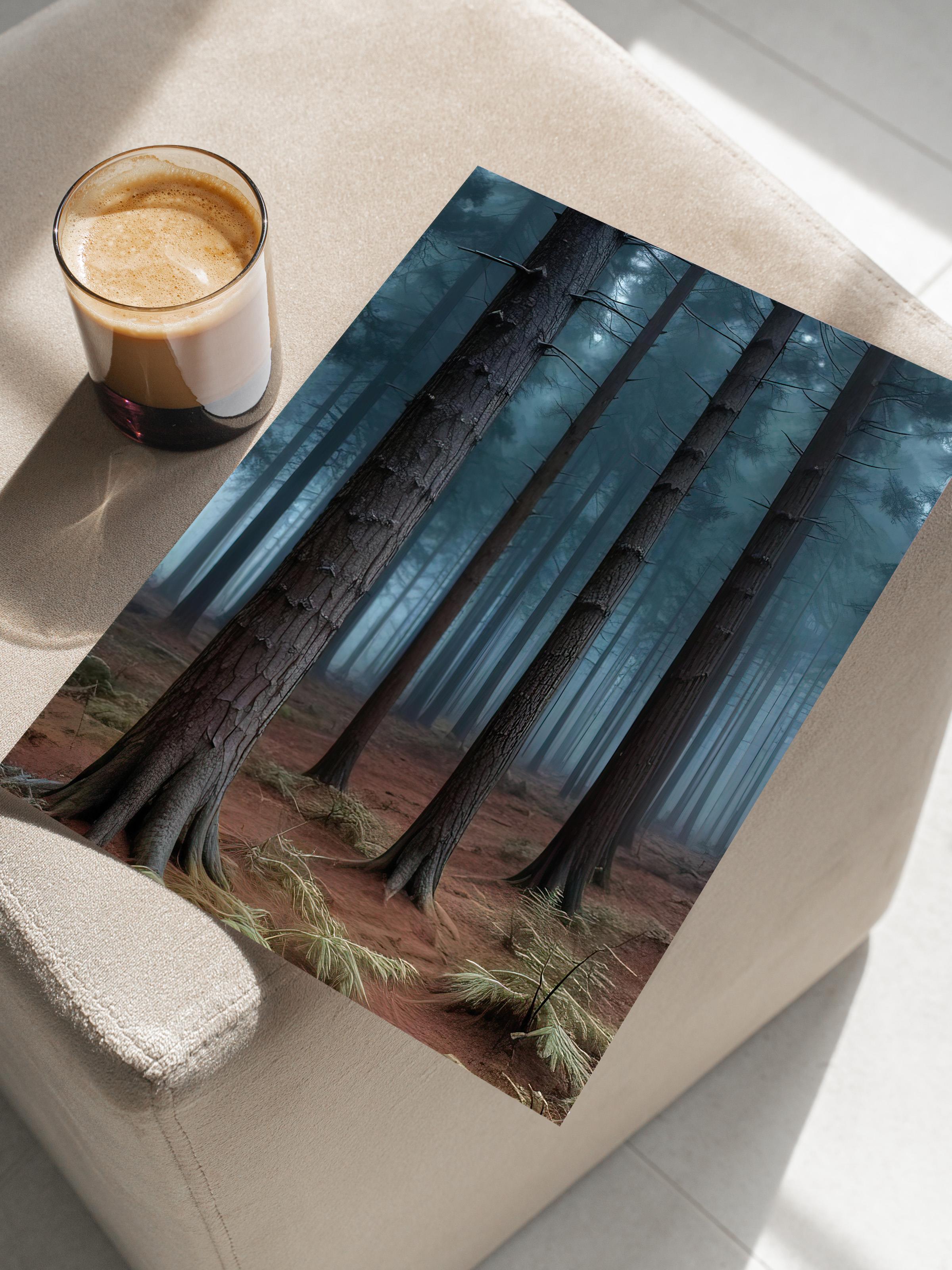 Forbidden Forest Poster, Çerçevesiz Duvar Posteri, Dikey Duvar Tablosu Comfort Serisi NO:108290