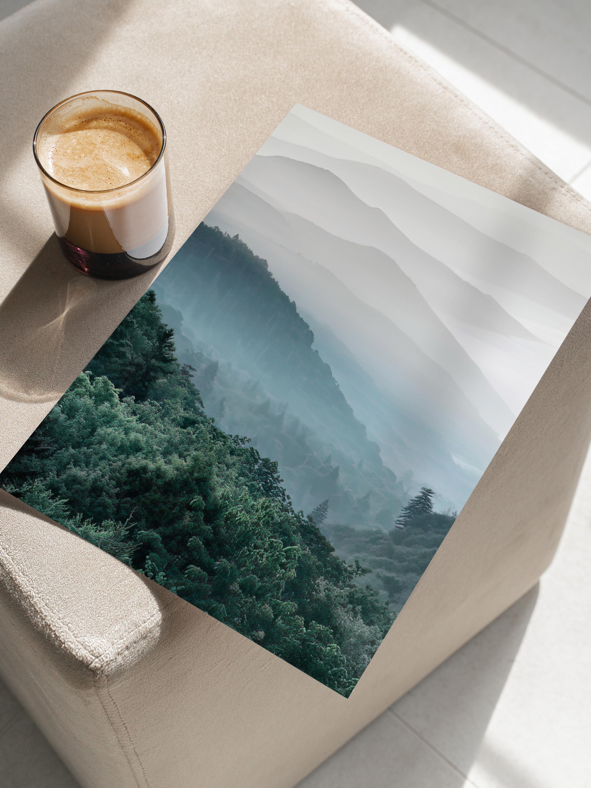 Forest hills Poster, Çerçevesiz Duvar Posteri, Dikey Duvar Tablosu Comfort Serisi NO:108364