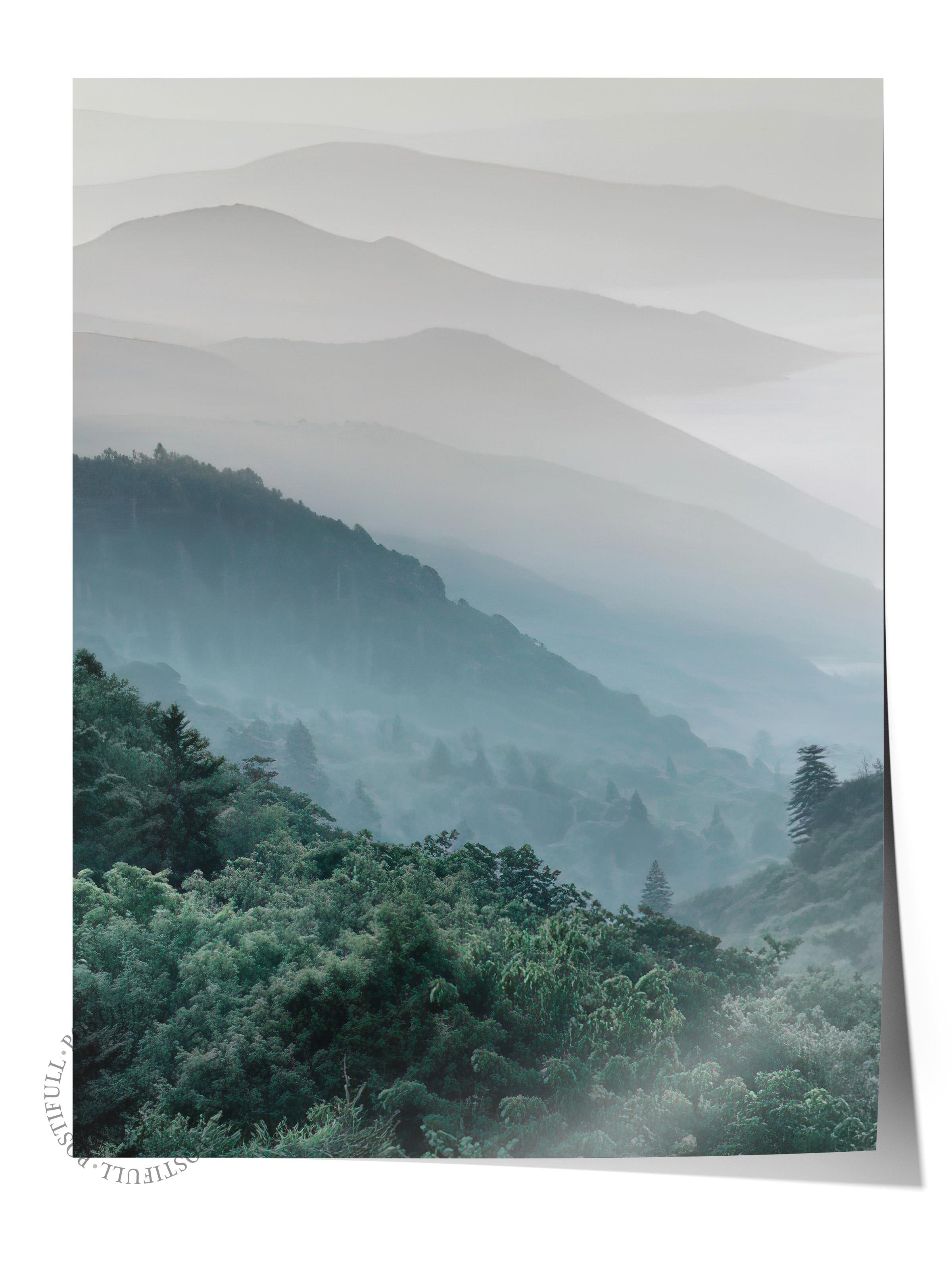 Forest hills Poster, Çerçevesiz Duvar Posteri, Dikey Duvar Tablosu Comfort Serisi NO:108364