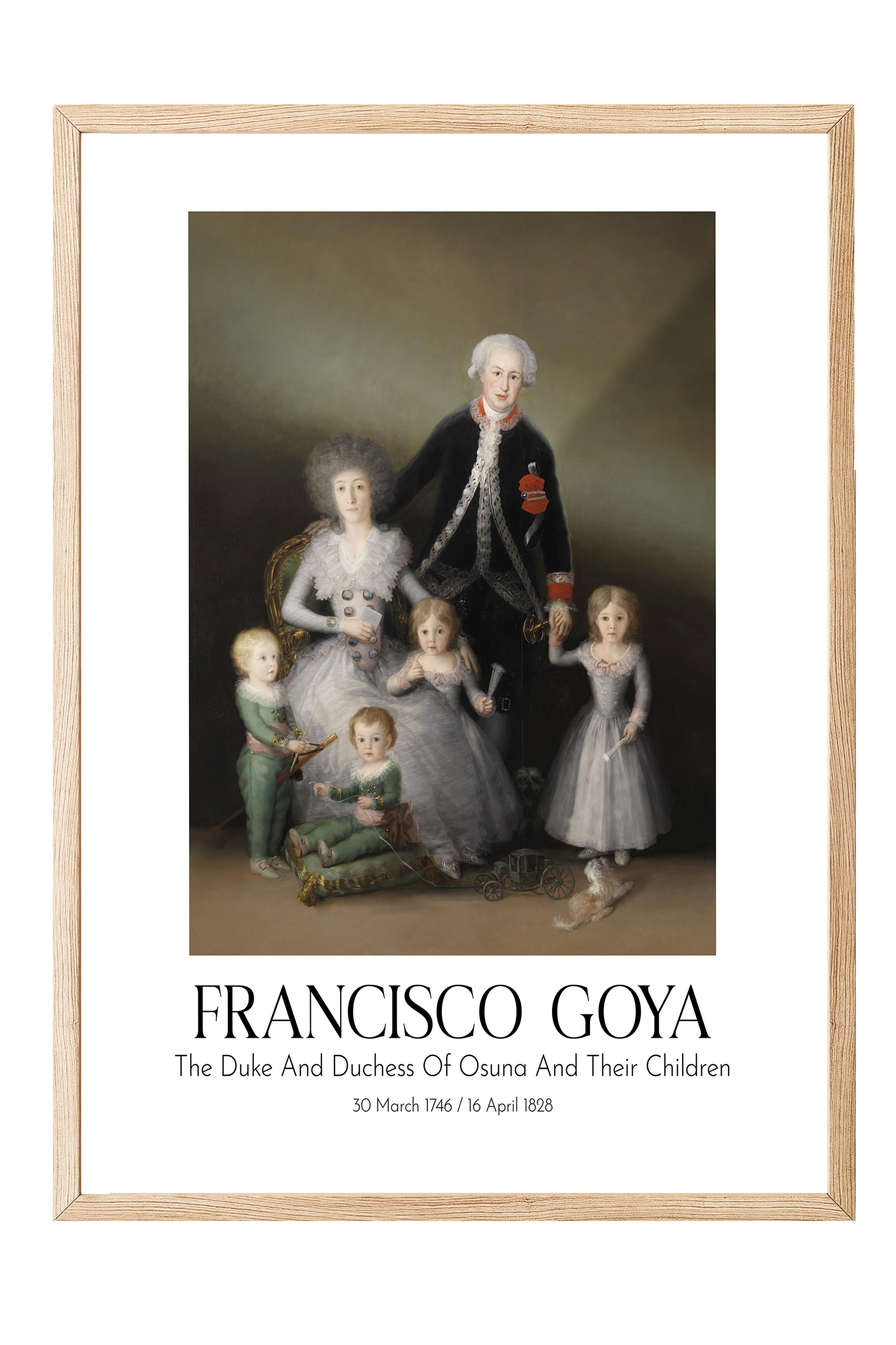 Francisco Goya, Ahşap Çerçeveli Tablo, Sanat Serisi NO:111866