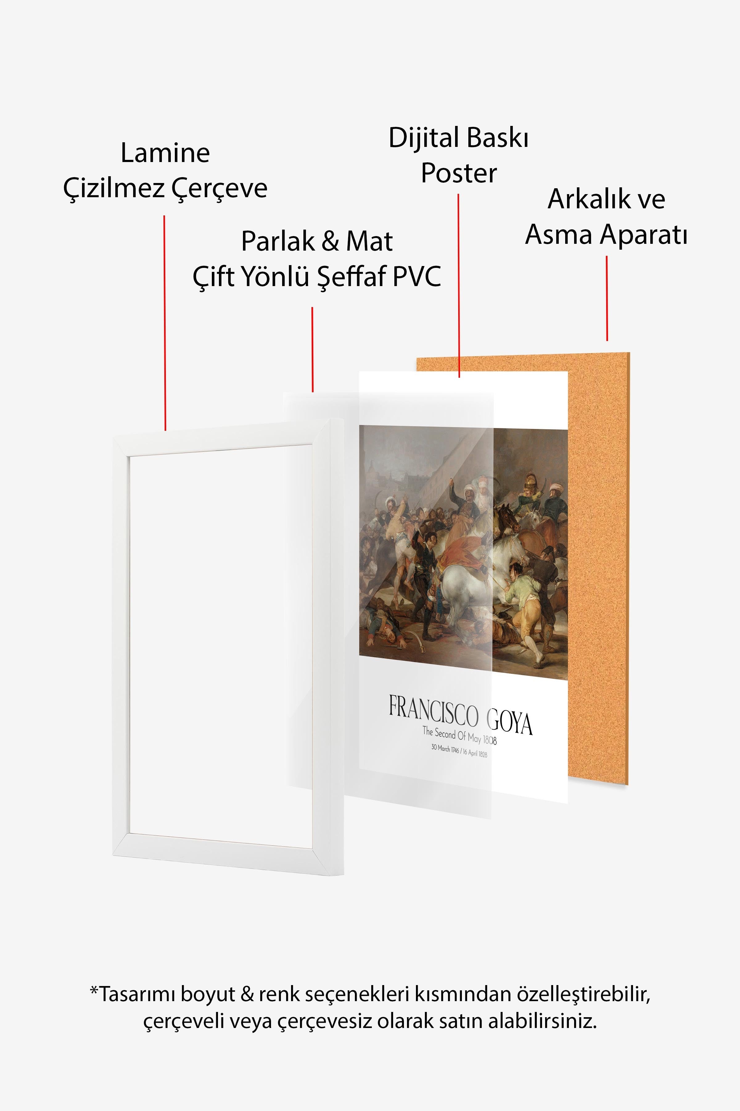 Francisco Goya, Beyaz Çerçeveli Tablo, Sanat Serisi NO:111870