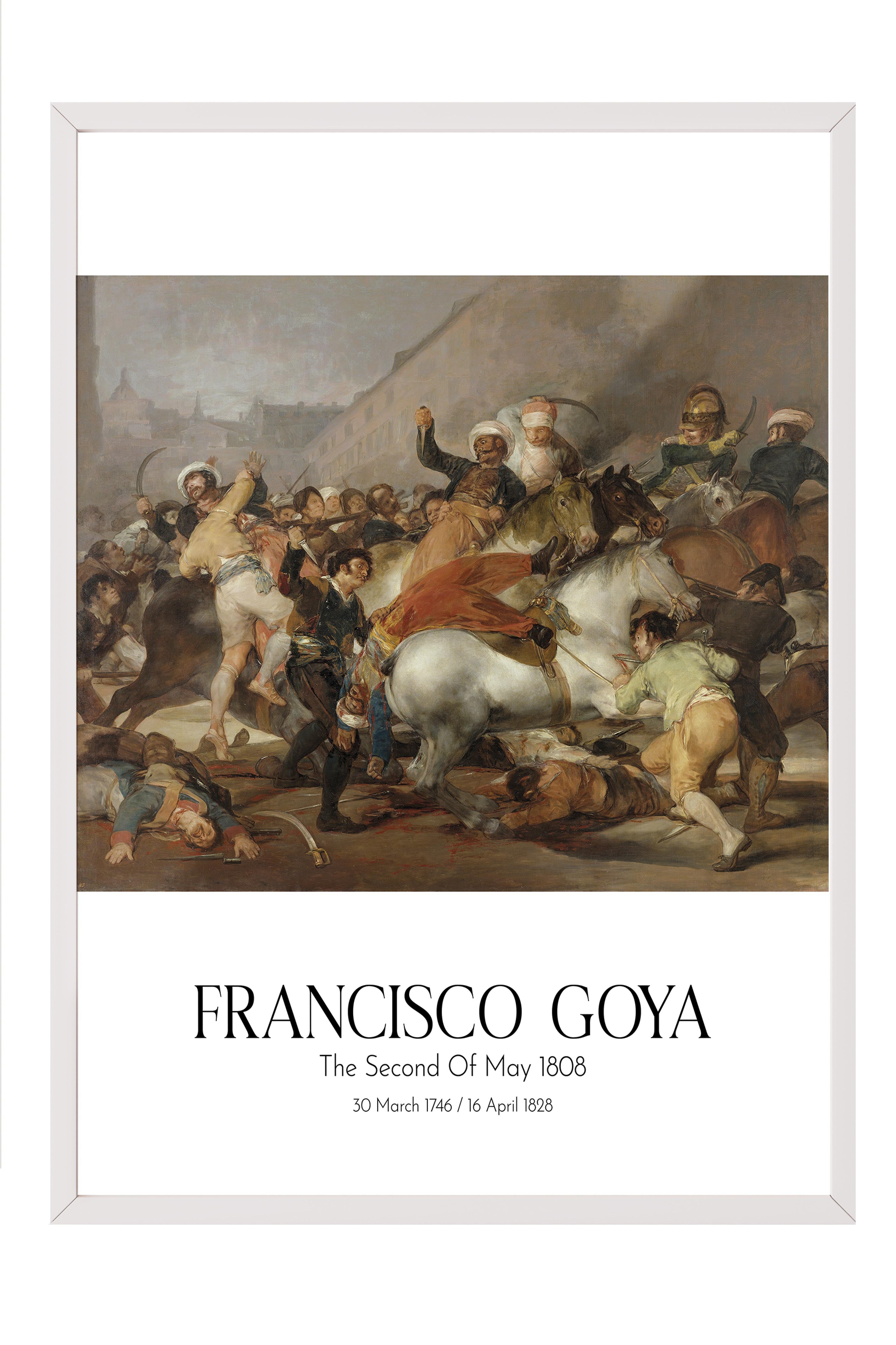 Francisco Goya, Beyaz Çerçeveli Tablo, Sanat Serisi NO:111870