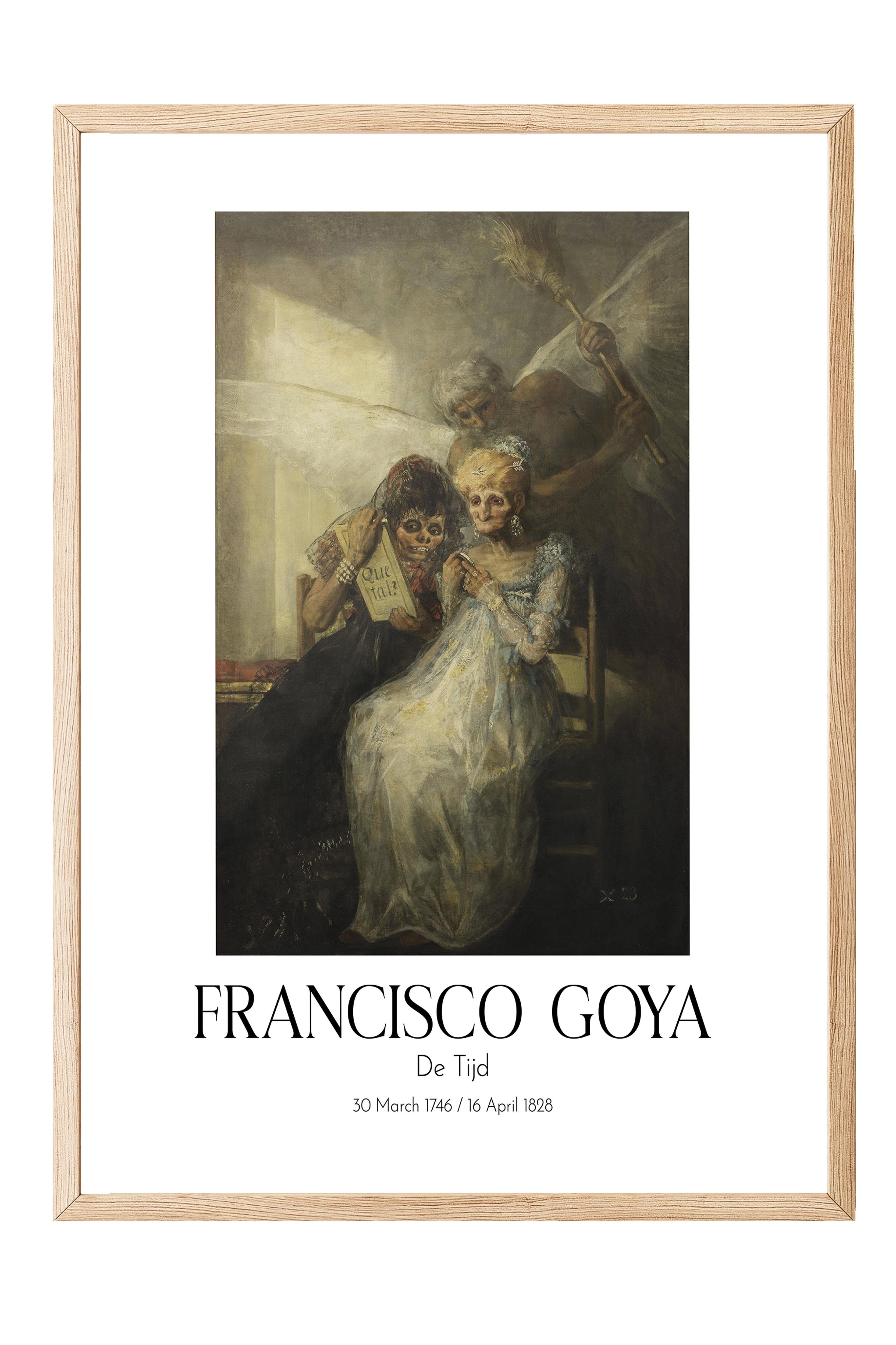 Francisco Goya - De Tijd, Ahşap Çerçeveli Tablo, Sanat Serisi NO:111845