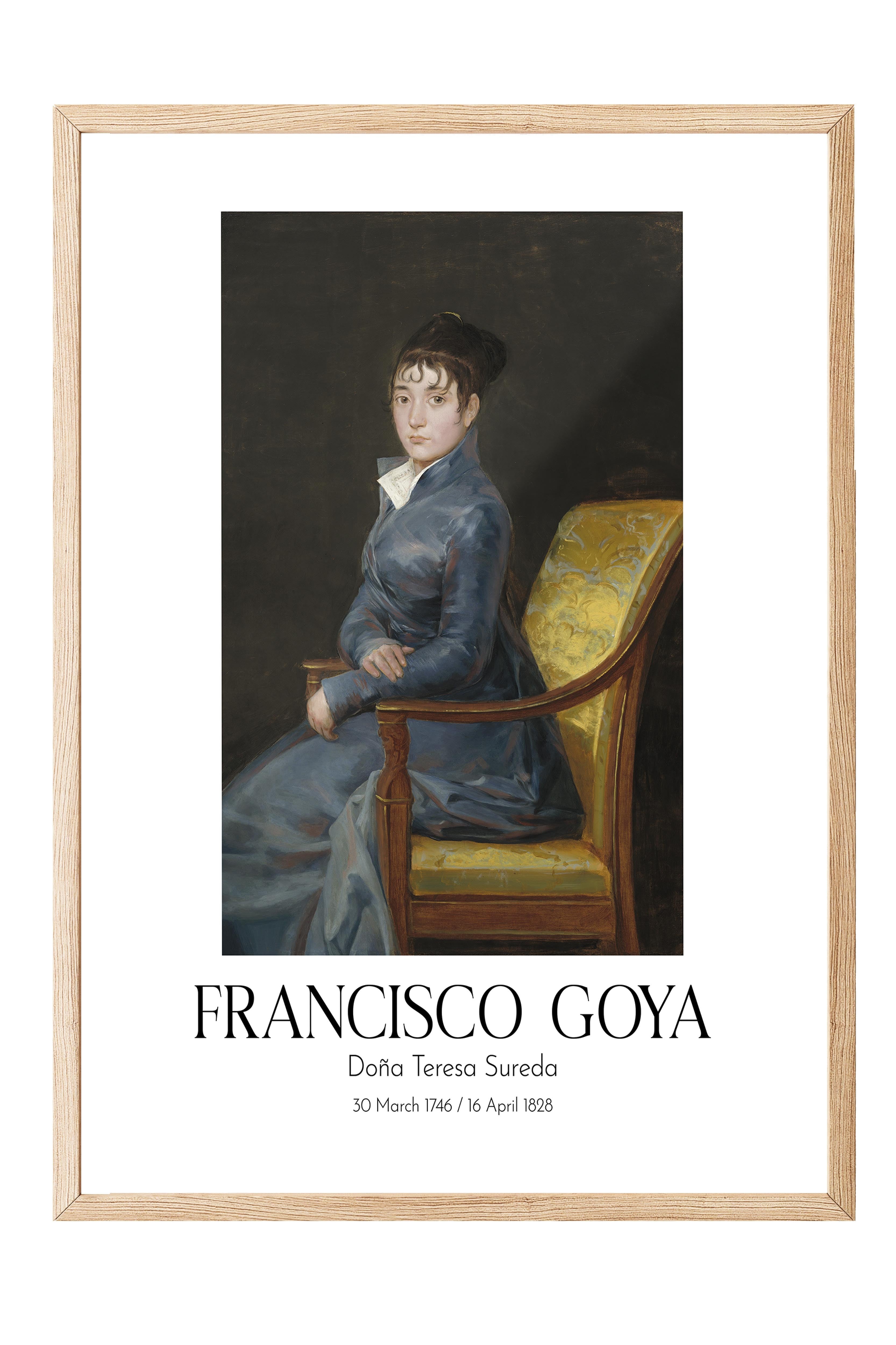 Francisco Goya - Doña Teresa Sureda, Ahşap Çerçeveli Tablo, Sanat Serisi NO:111847