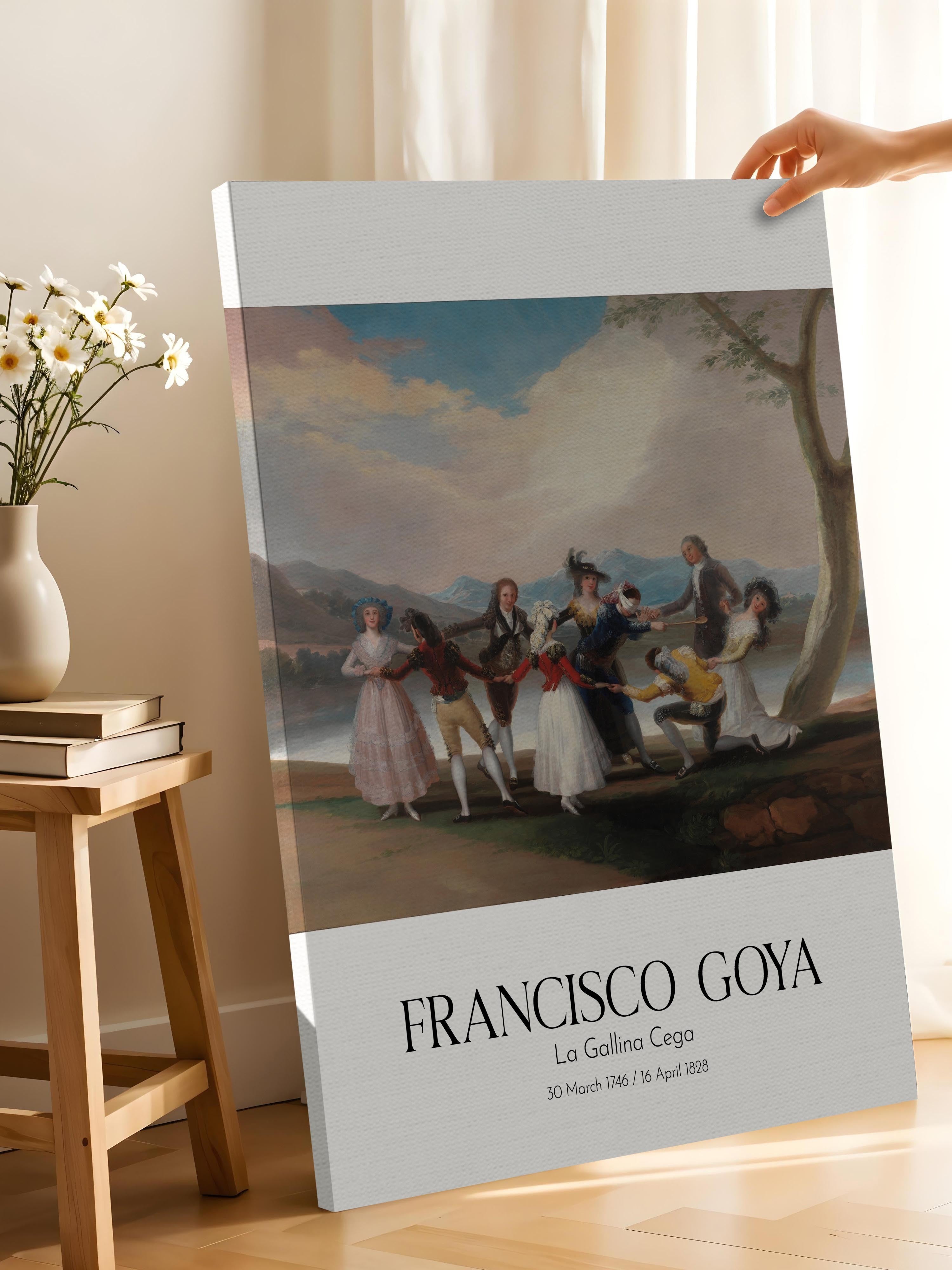 Francisco Goya - La Gallina Cega, Kanvas Tablo, Sanat Serisi NO:111856