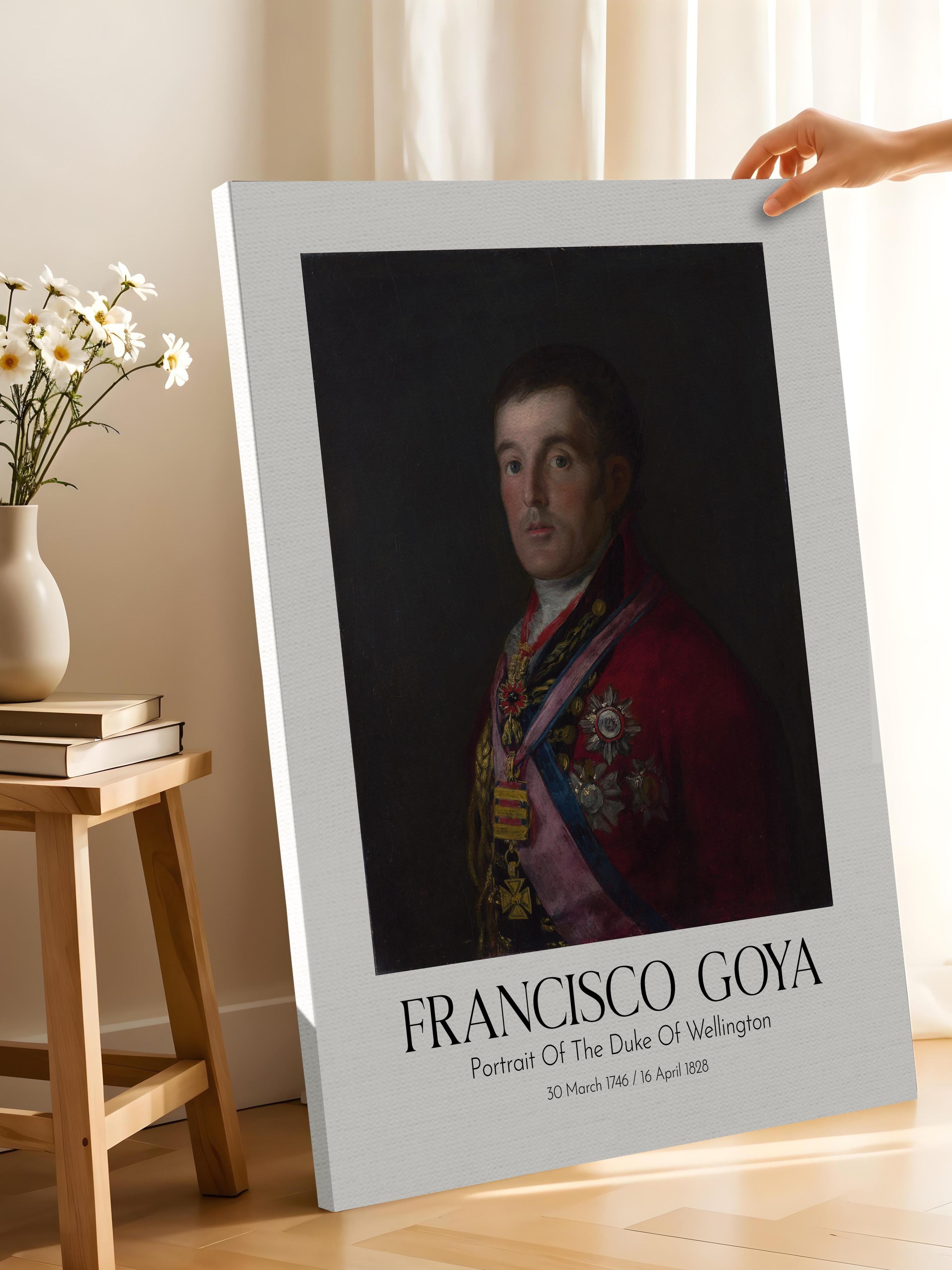 Francisco Goya - Portrait Of The Duke Of Wellington, Kanvas Tablo, Sanat Serisi NO:111859