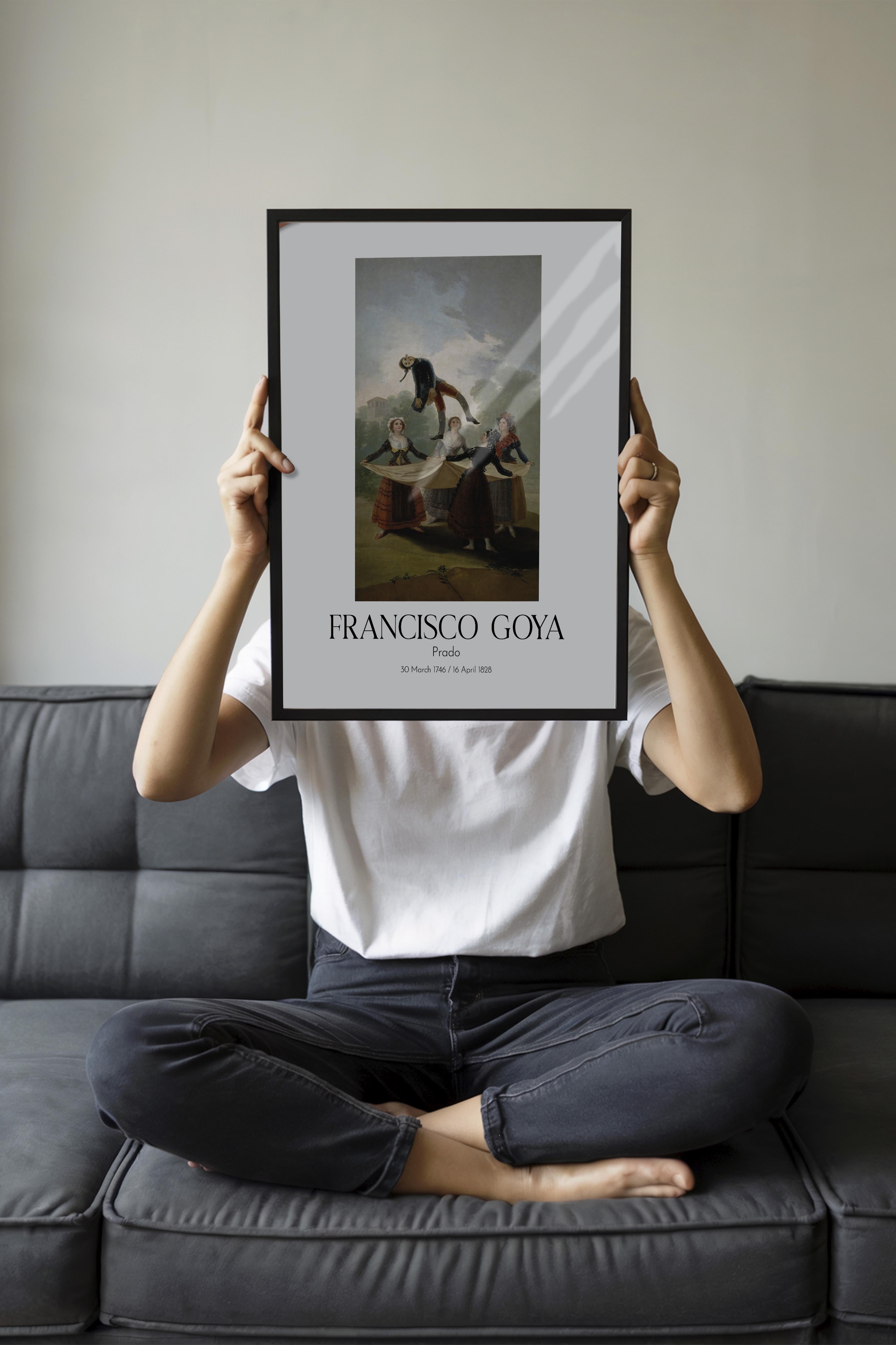 Francisco Goya - Prado, Siyah Çerçeveli Tablo, Sanat Serisi NO:111860