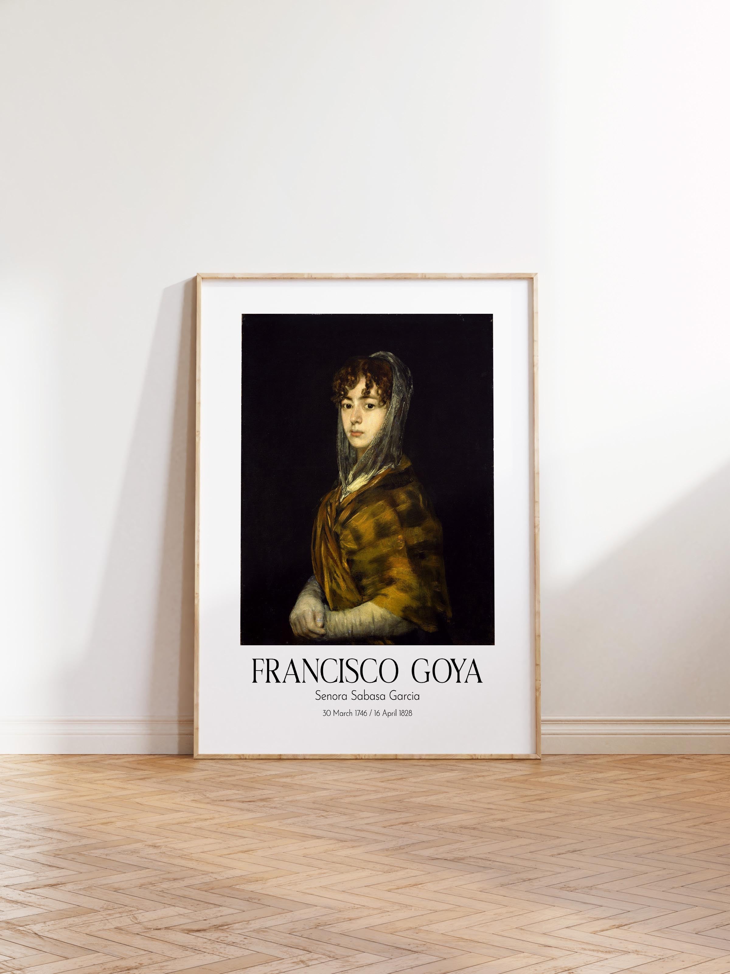Francisco Goya - Senora Sabasa Garcia, Ahşap Çerçeveli Tablo, Sanat Serisi NO:111863
