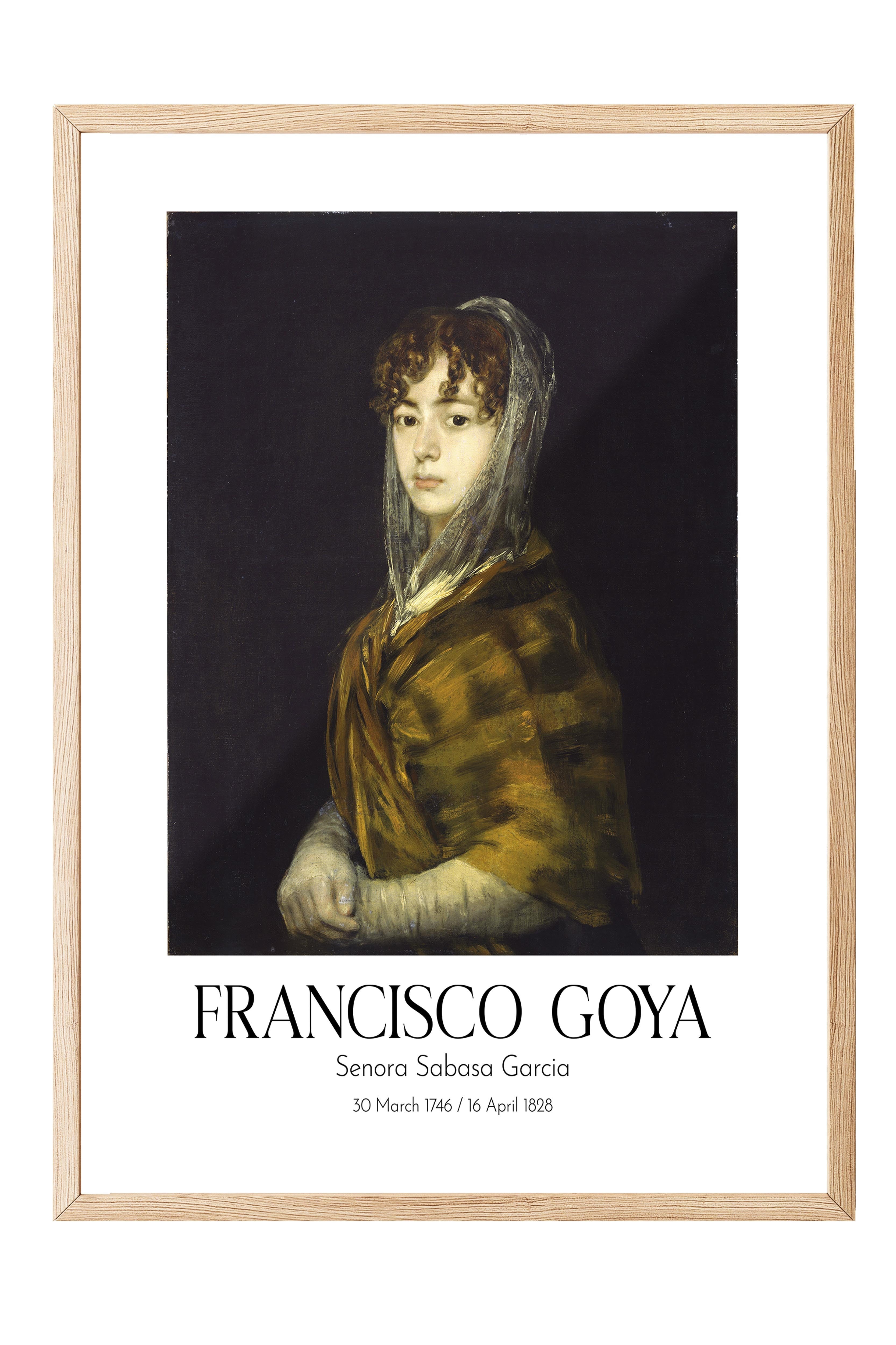 Francisco Goya - Senora Sabasa Garcia, Ahşap Çerçeveli Tablo, Sanat Serisi NO:111863