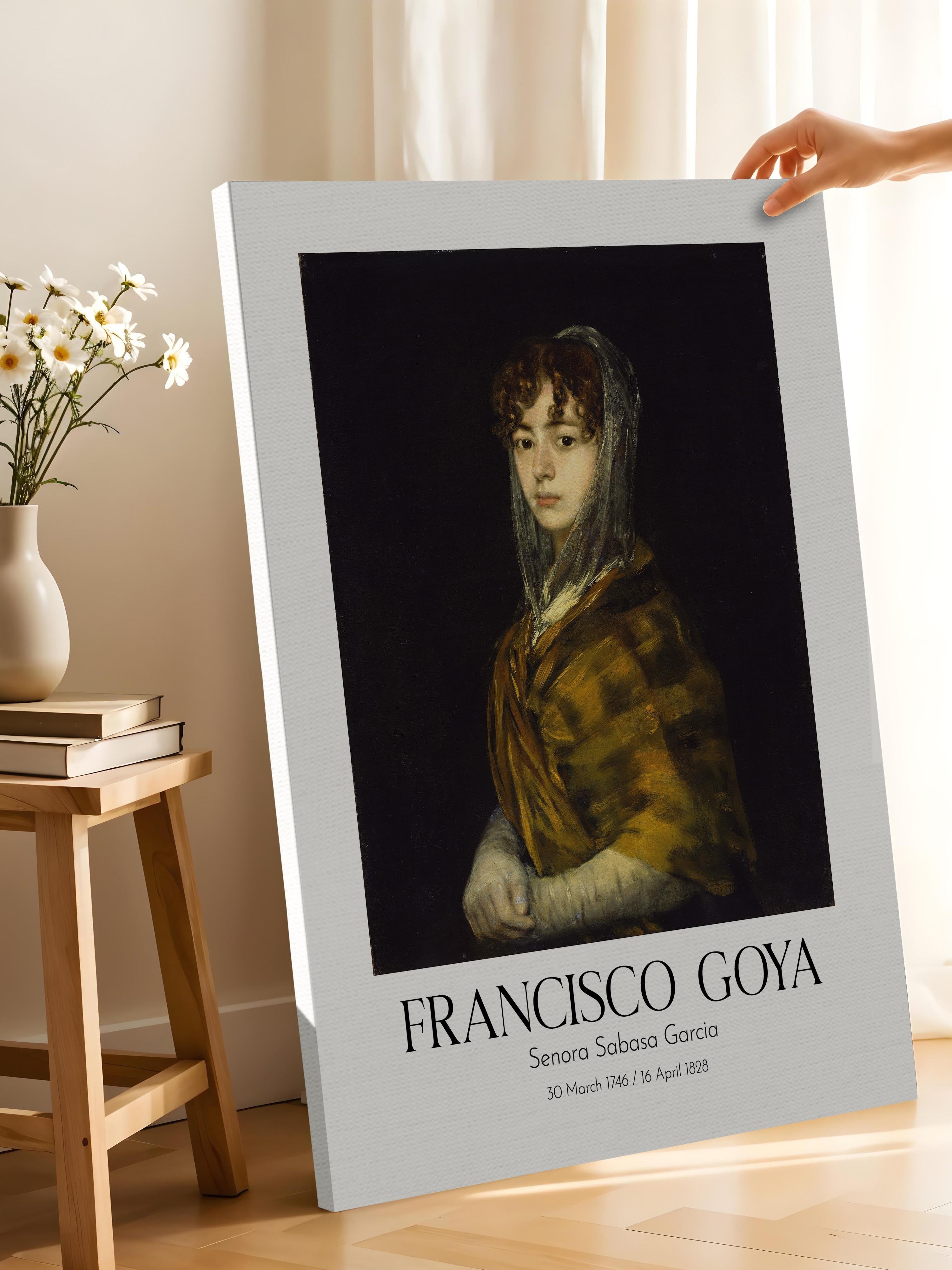 Francisco Goya - Senora Sabasa Garcia, Kanvas Tablo, Sanat Serisi NO:111863