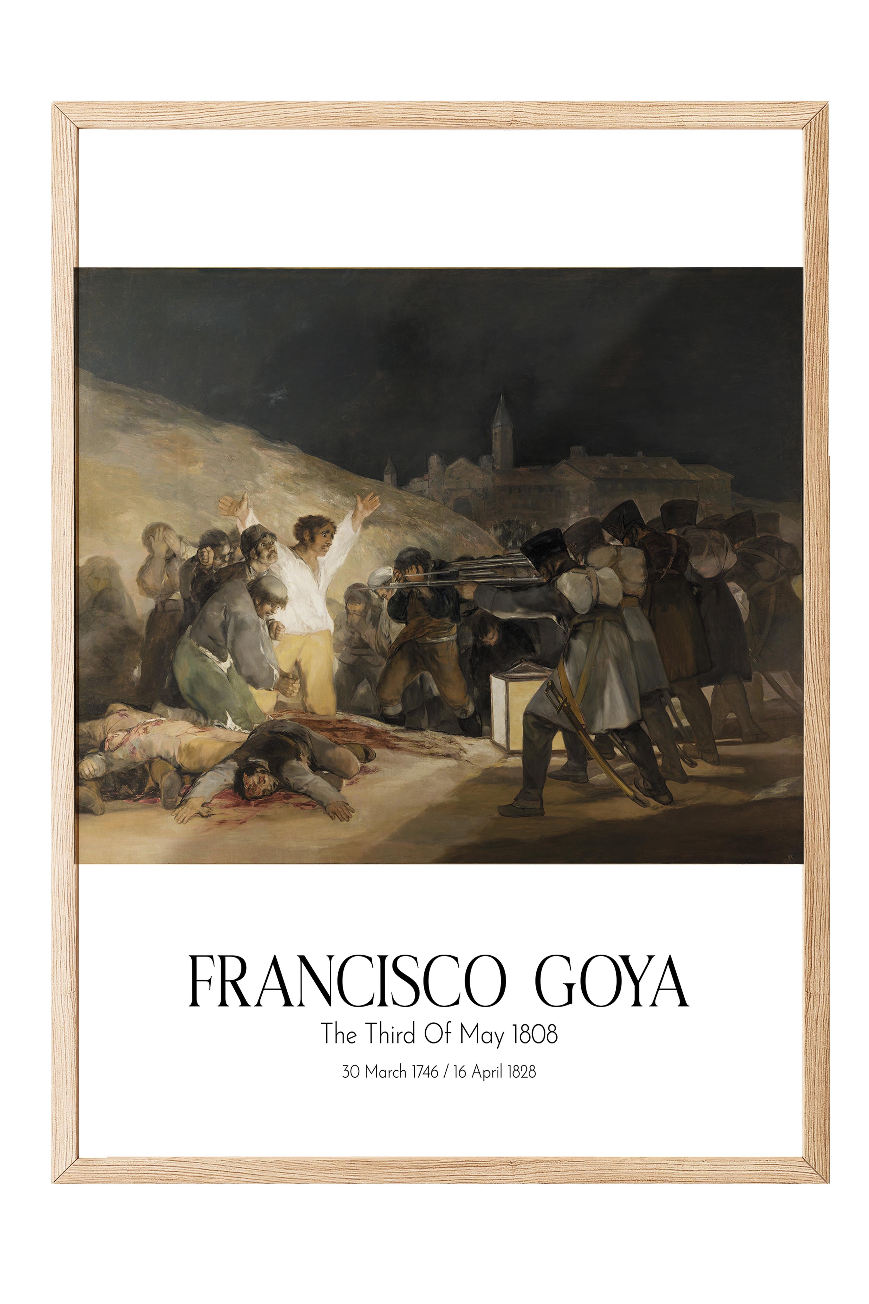 Francisco Goya - The Third Of May 1808, Ahşap Çerçeveli Tablo, Sanat Serisi NO:111872