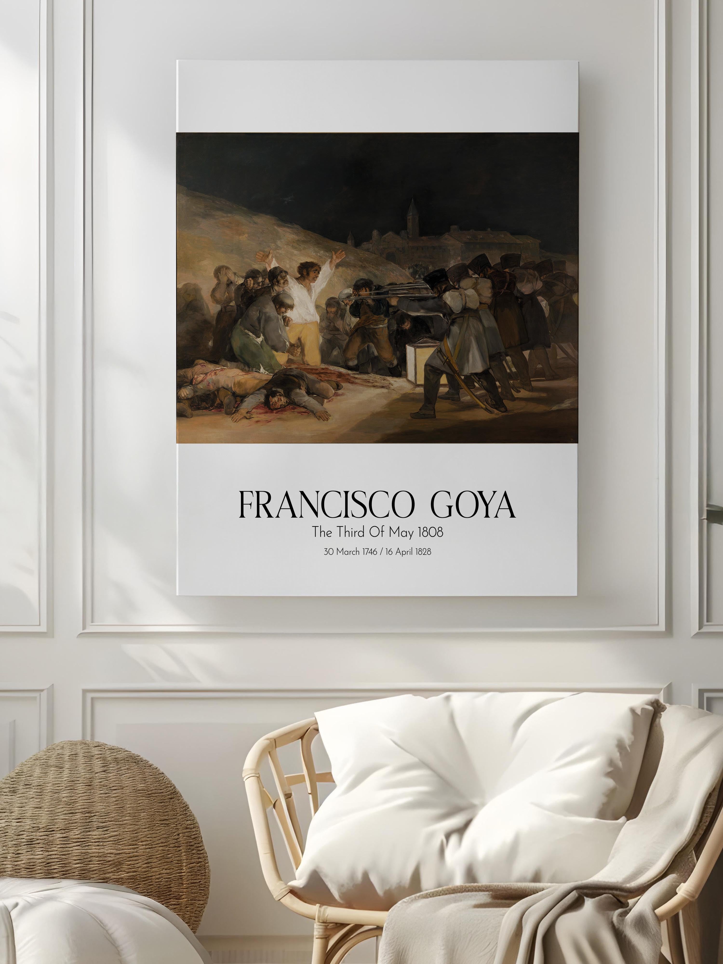 Francisco Goya - The Third Of May 1808, Kanvas Tablo, Sanat Serisi NO:111872