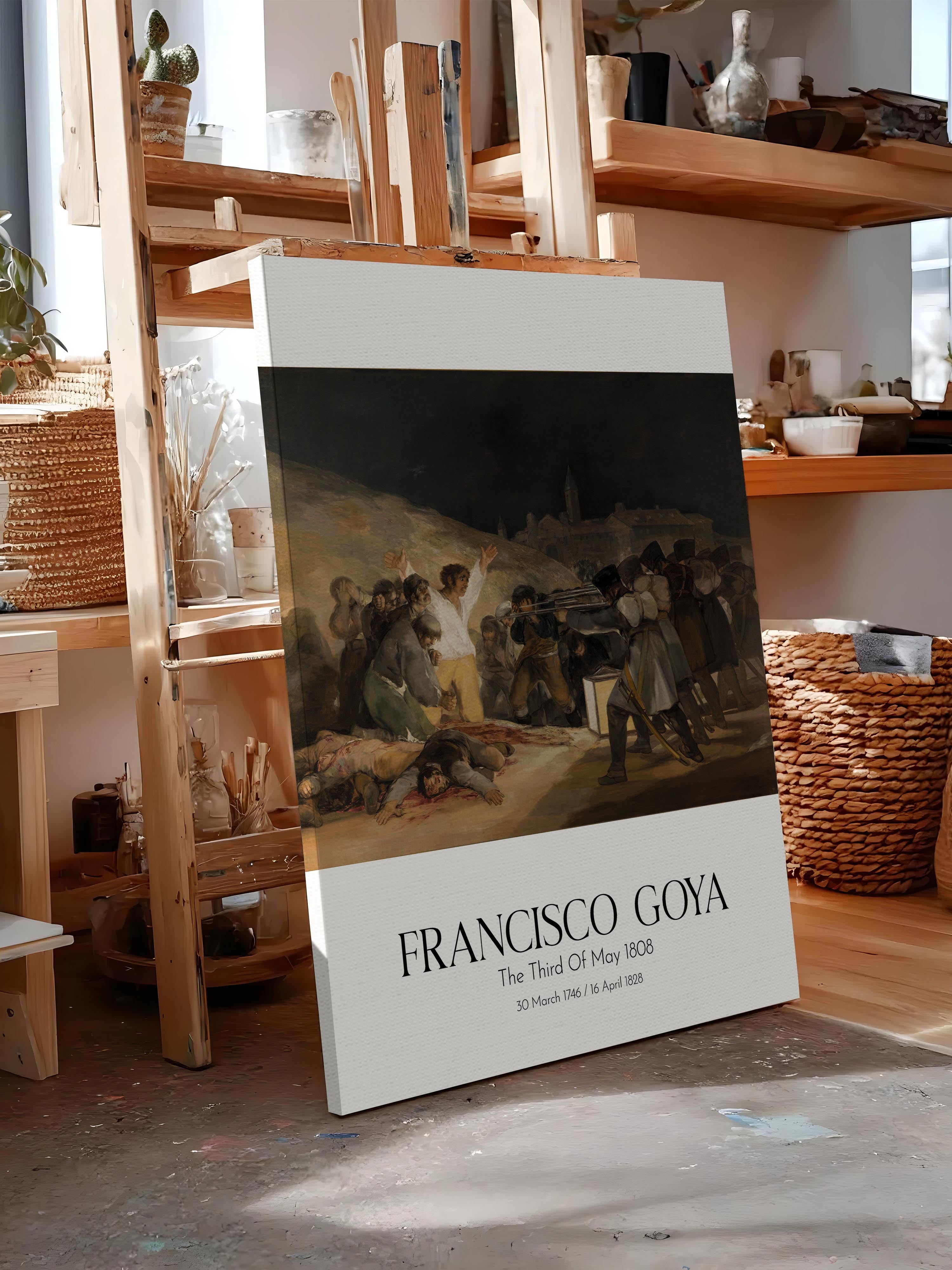 Francisco Goya - The Third Of May 1808, Kanvas Tablo, Sanat Serisi NO:111872