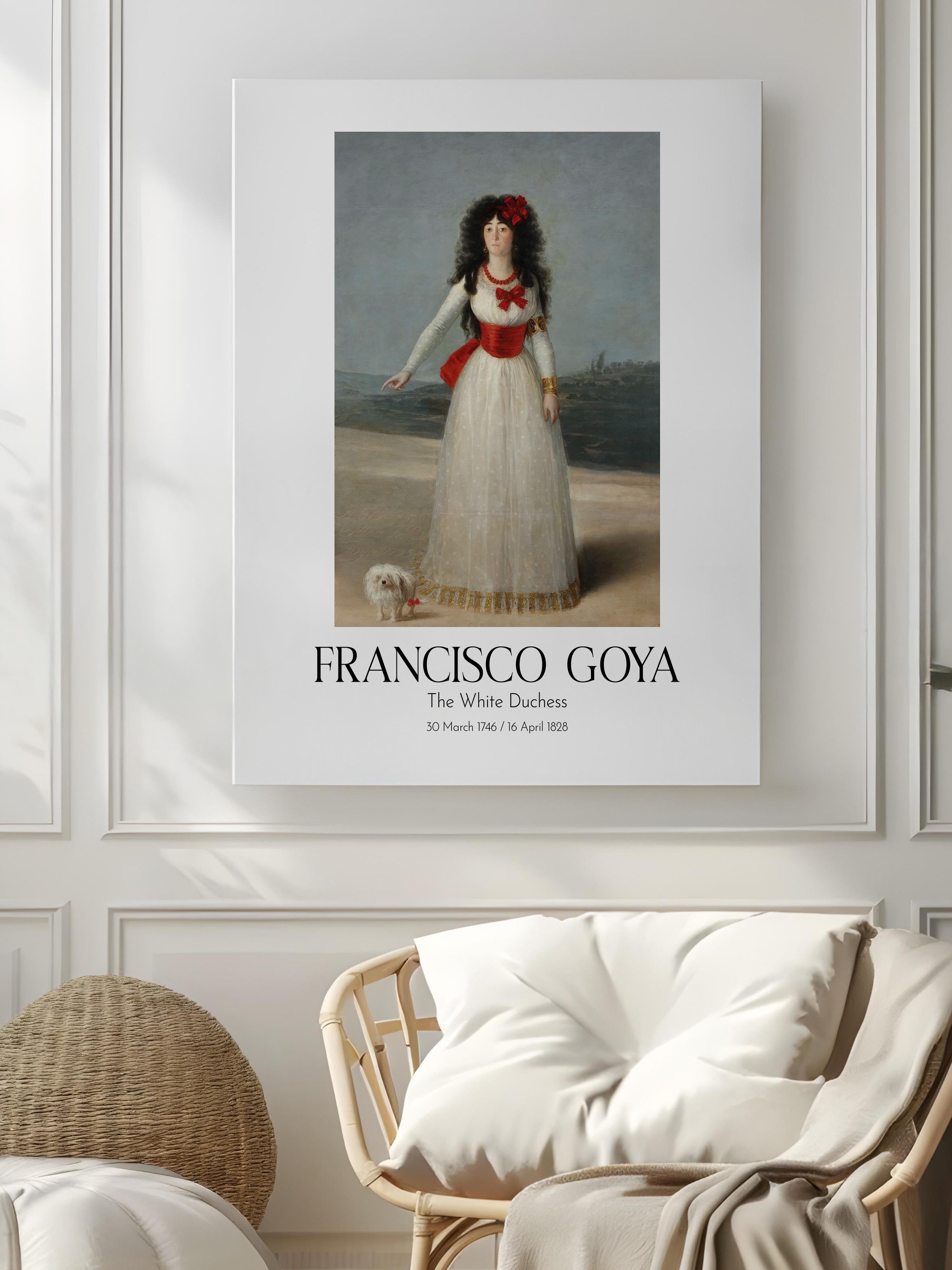Francisco Goya - The White Duchess, Kanvas Tablo, Sanat Serisi NO:111873
