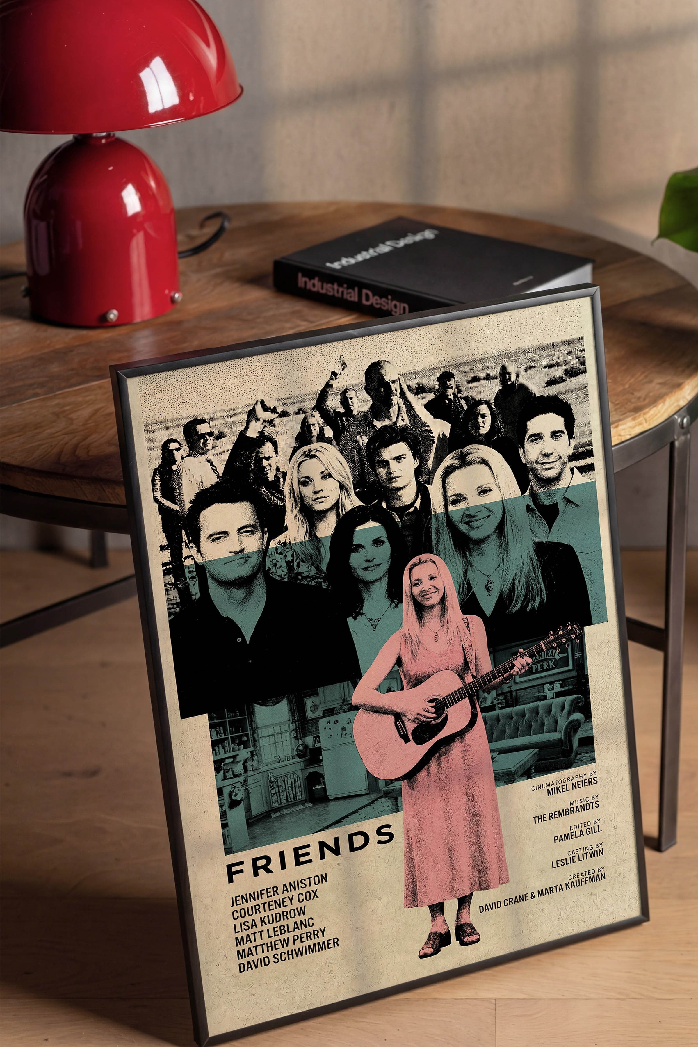 Friends Siyah Çerçeveli Poster, Sinema ve Dizi Tablo, Film Dizi Afişleri NO:112770