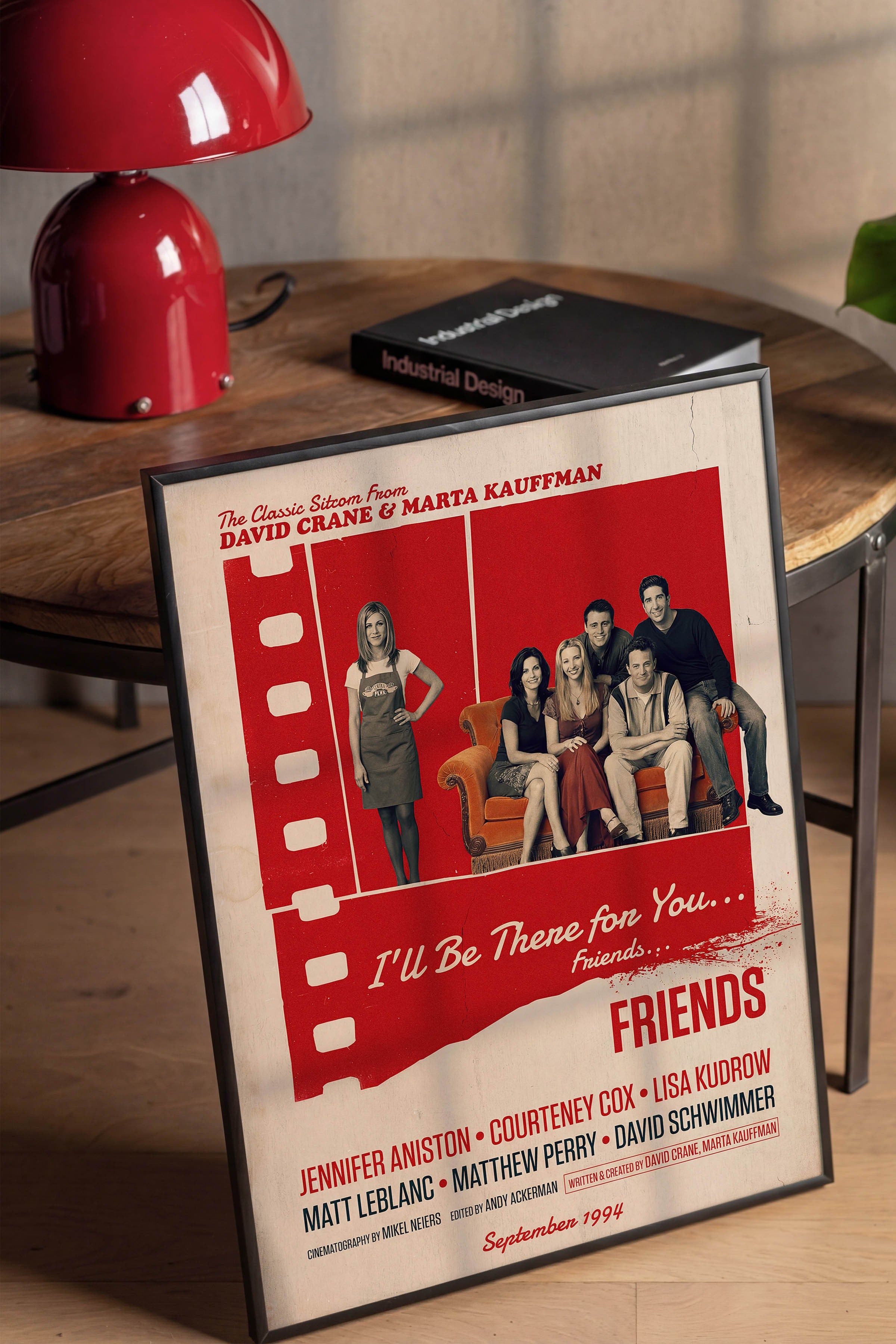 Friends Siyah Çerçeveli Poster, Sinema ve Dizi Tablo, Film Dizi Afişleri NO:112846