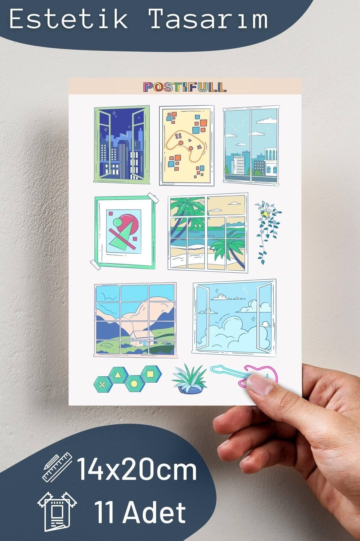 Gençlik Temalı Sticker Seti - 11 Adet Etiket Seti- Telefon, Tablet, Defter Laptop Uyumlu Etiket