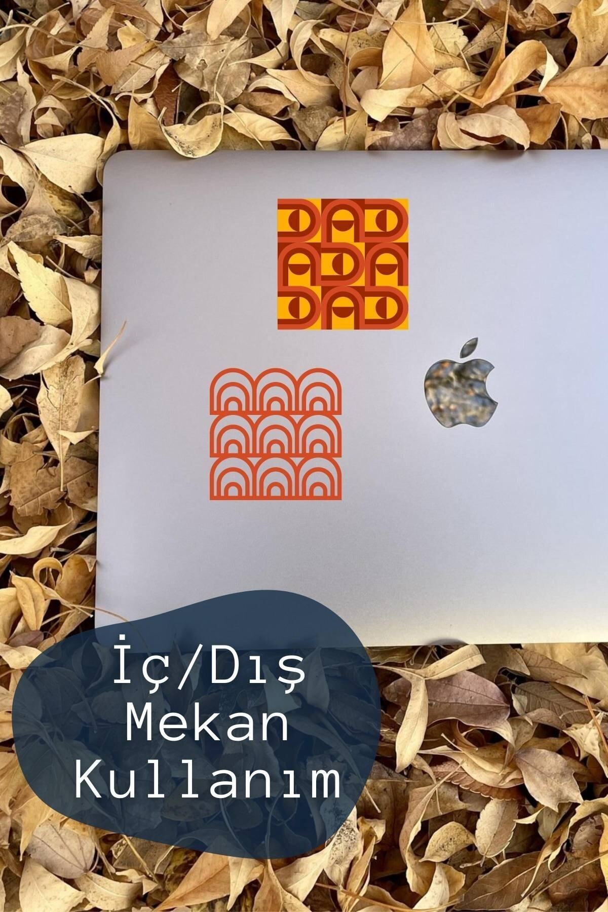 Geometrik Temalı Sticker Seti - 11 Adet Etiket Seti- Telefon, Tablet, Defter Laptop Uyumlu Etiket