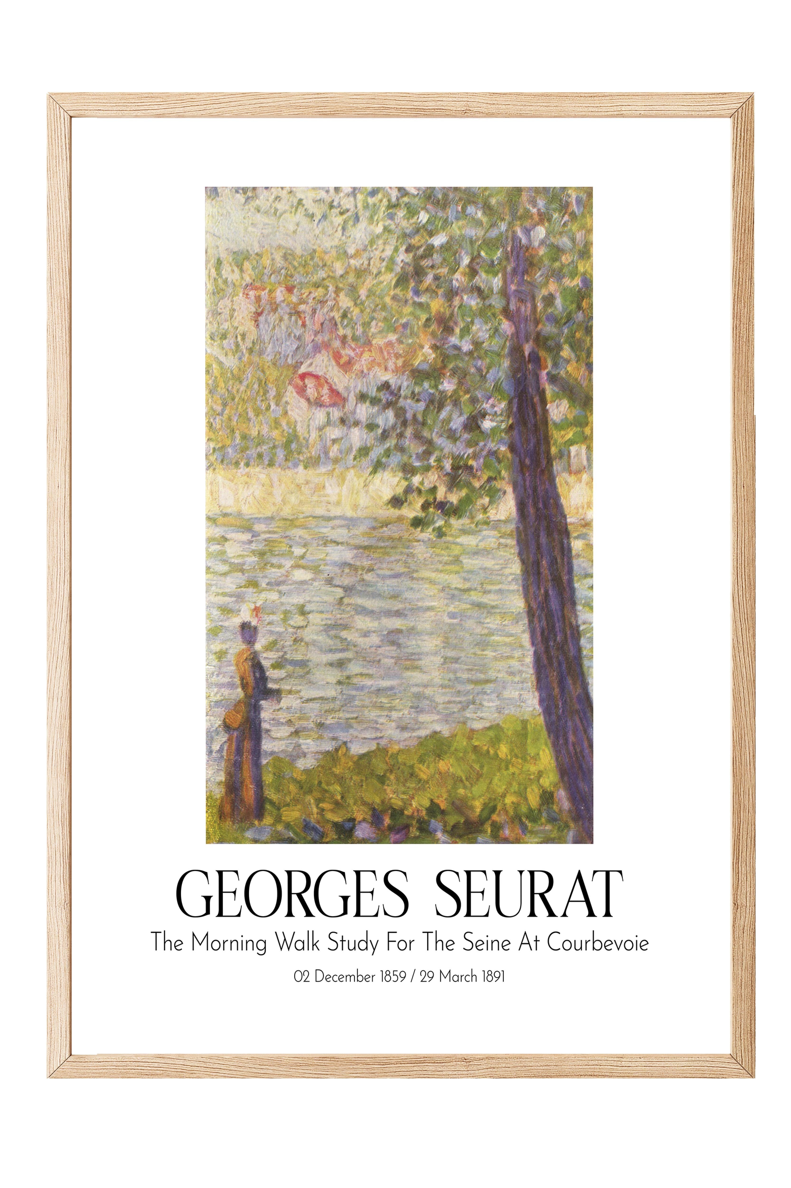 Georges Seurat, Ahşap Çerçeveli Tablo, Sanat Serisi NO:111920