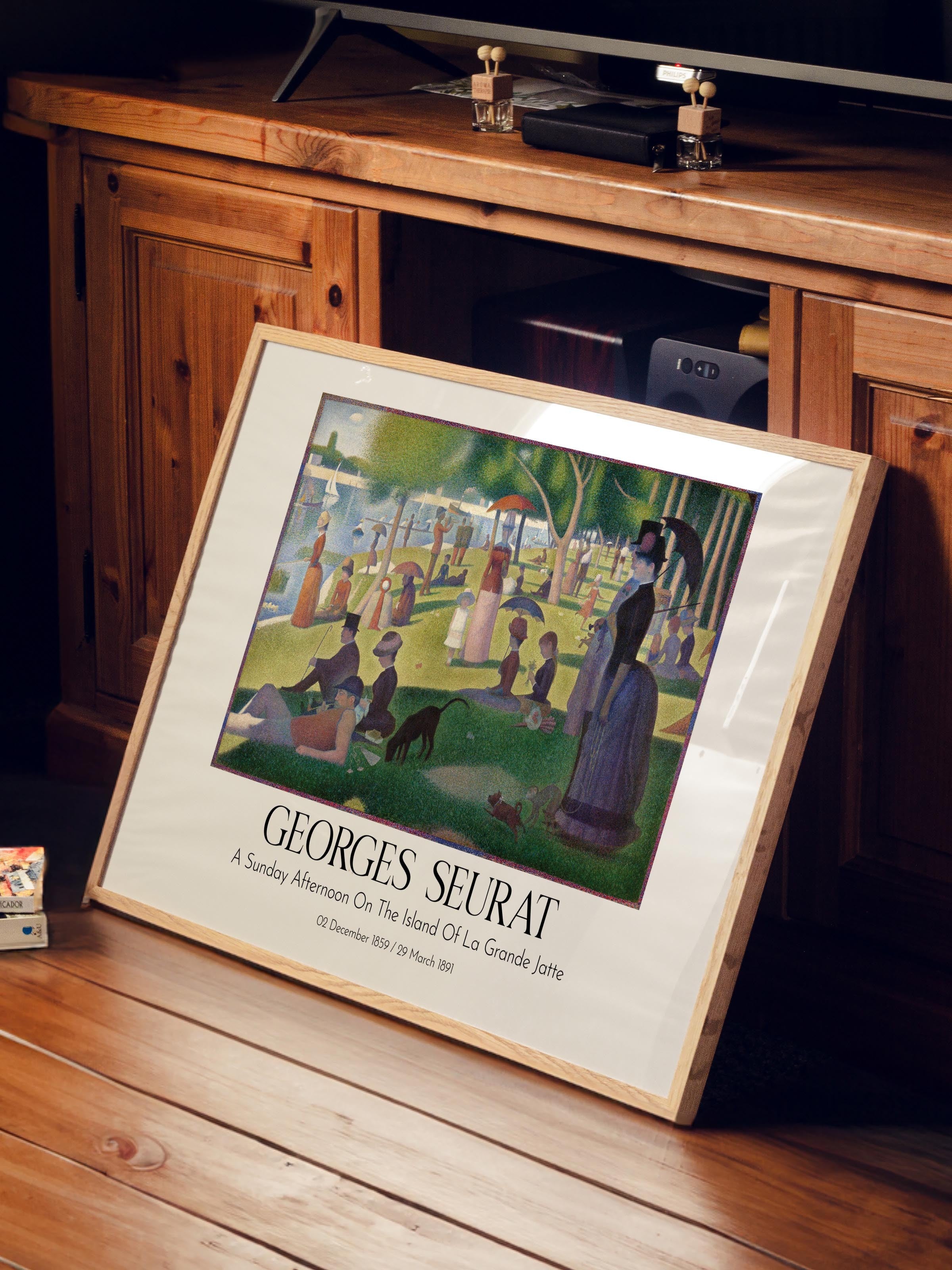 Georges Seurat, Ahşap Çerçeveli Tablo, Sanat Serisi NO:111926