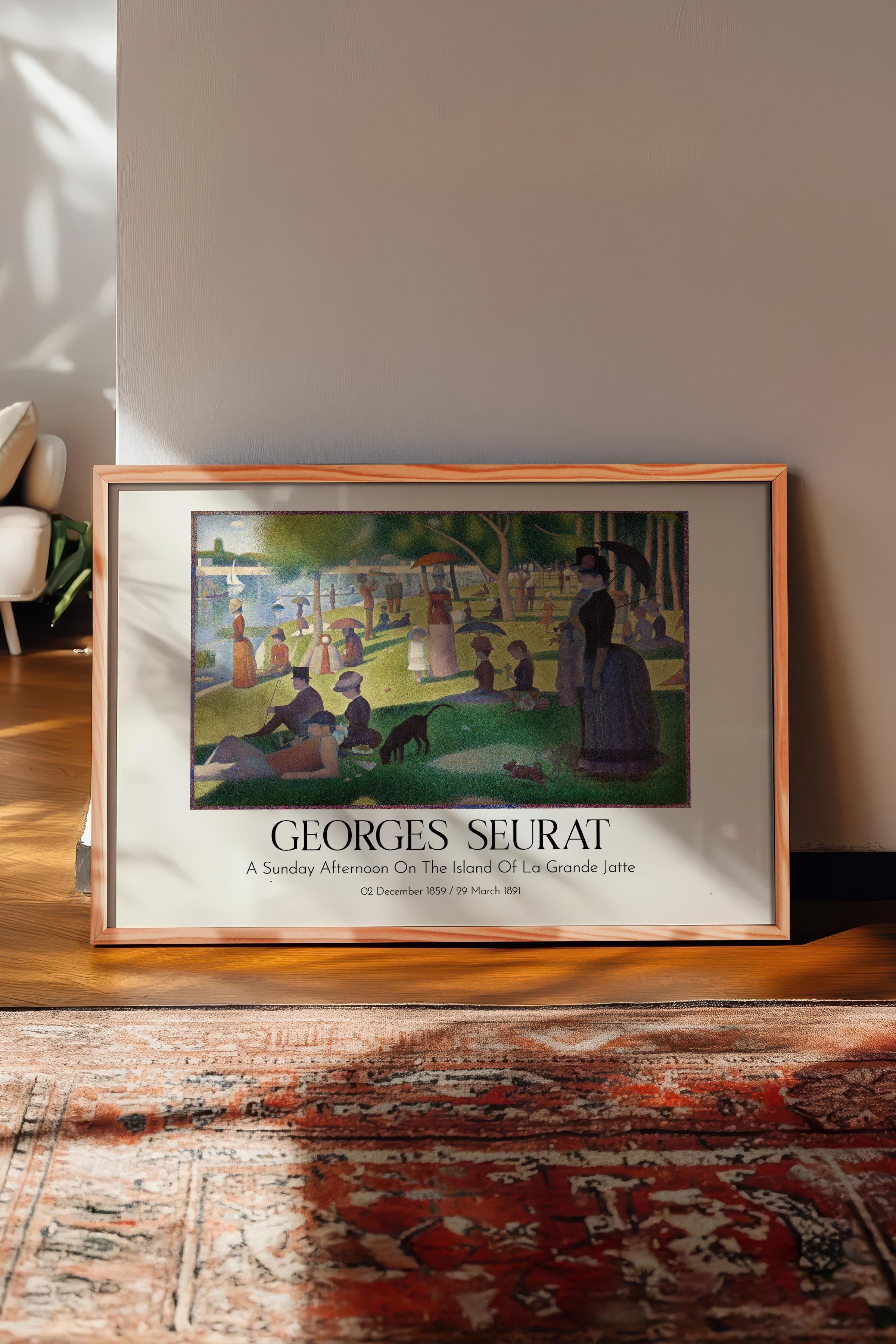 Georges Seurat, Ahşap Çerçeveli Tablo, Sanat Serisi NO:111926
