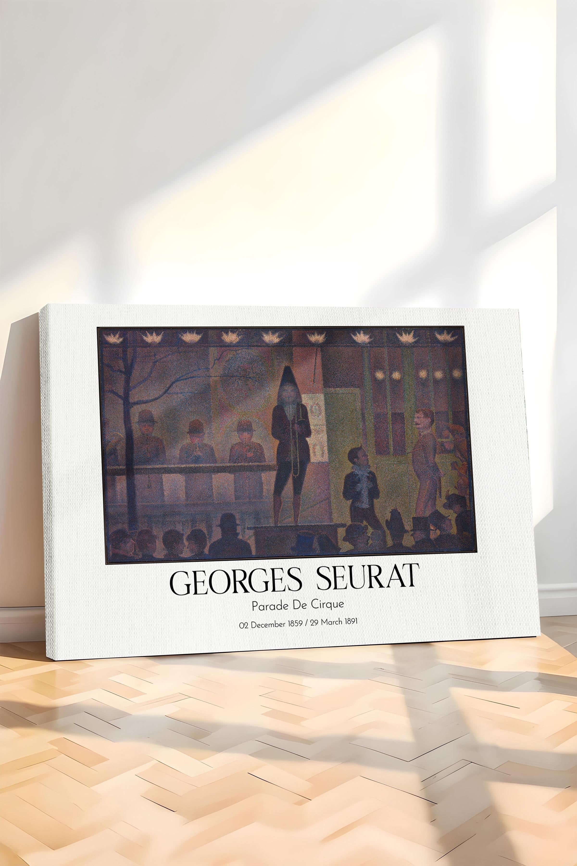 Georges Seurat - Parade De Cirque, Kanvas Tablo, Sanat Serisi NO:111932