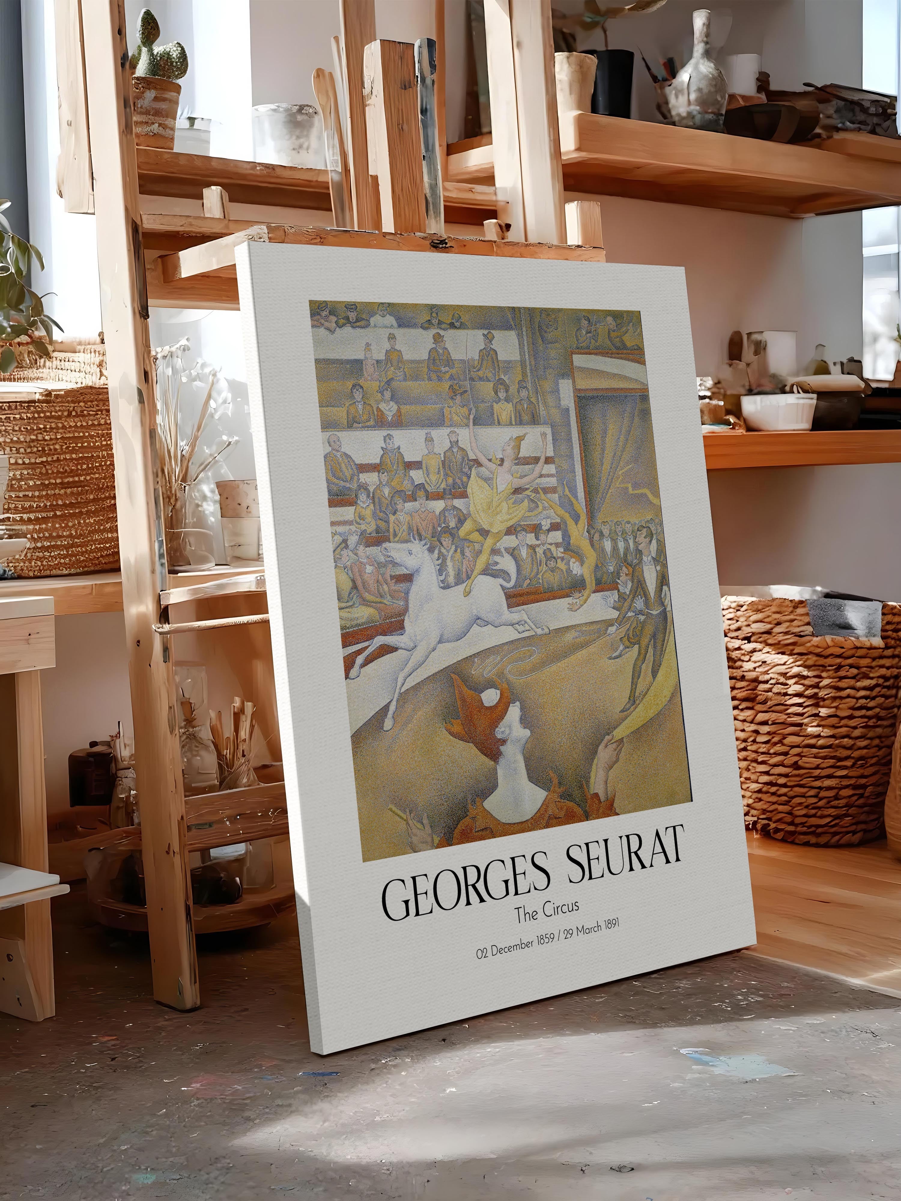 Georges Seurat - The Circus, Kanvas Tablo, Sanat Serisi NO:111918