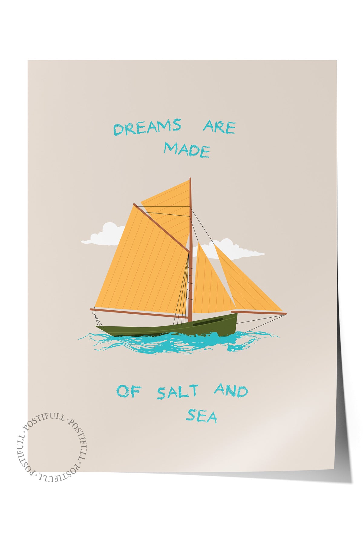 Gezi Çizim Temalı Duvar Posteri, Estetik Çerçevesiz Poster - Yatak Odası, Salon, Mutfak Duvar Dekoru