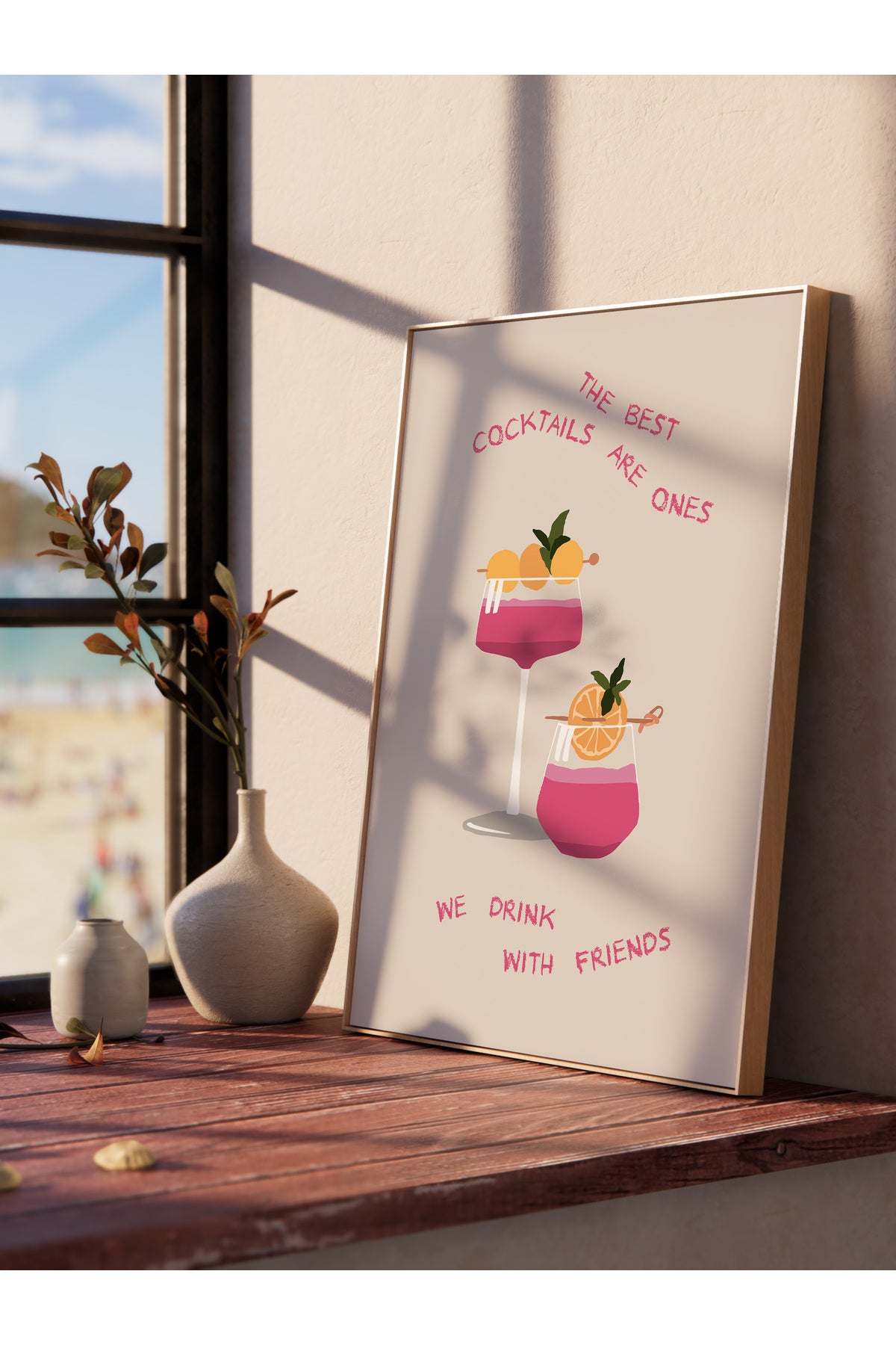 Gezi Çizim Temalı Duvar Posteri, Estetik Çerçevesiz Poster - Yatak Odası, Salon, Mutfak Duvar Dekoru