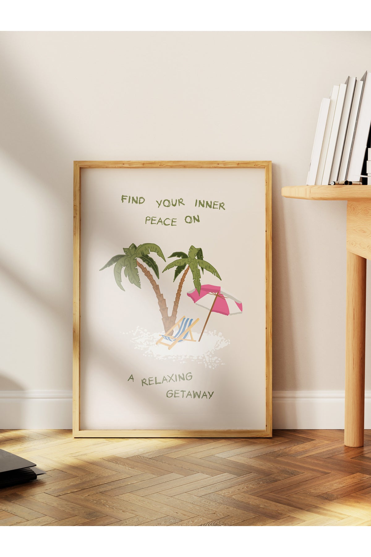 Gezi Çizim Temalı Duvar Posteri, Estetik Çerçevesiz Poster - Yatak Odası, Salon, Mutfak Duvar Dekoru