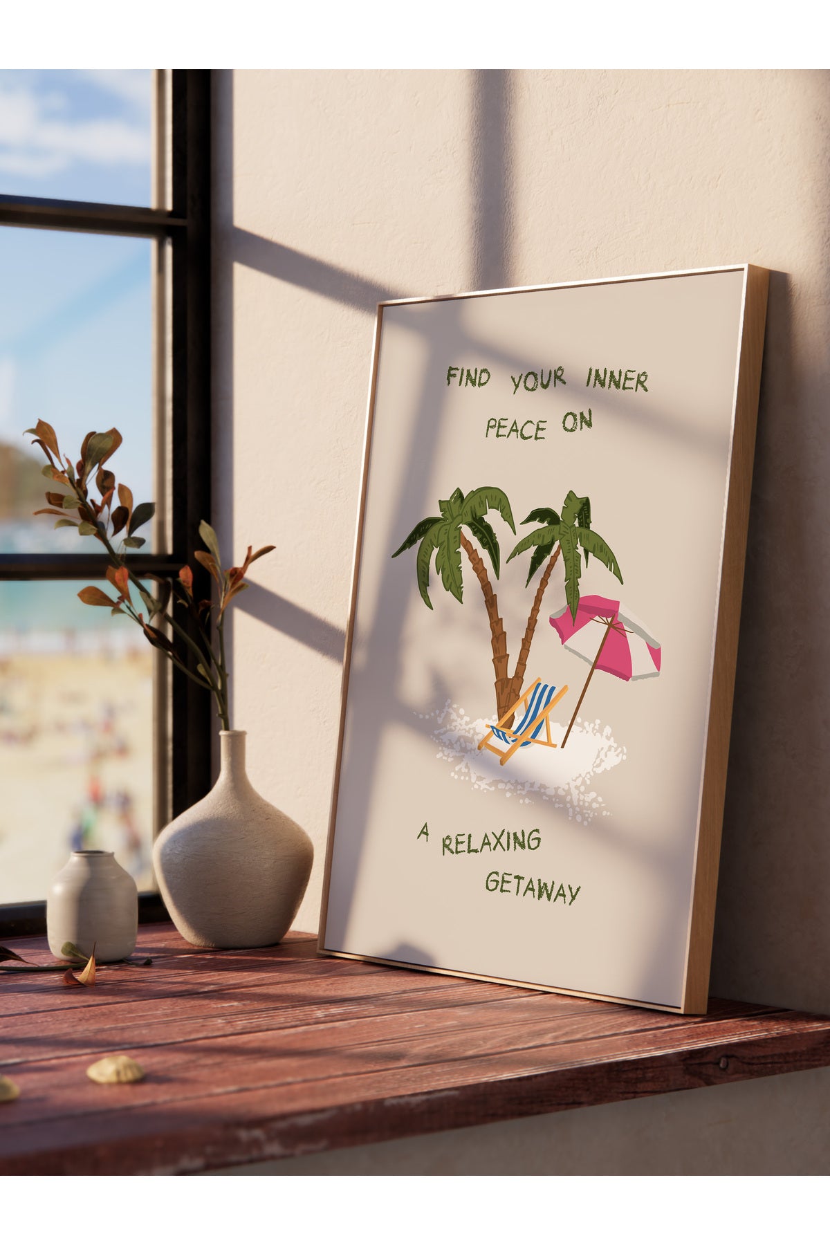 Gezi Çizim Temalı Duvar Posteri, Estetik Çerçevesiz Poster - Yatak Odası, Salon, Mutfak Duvar Dekoru