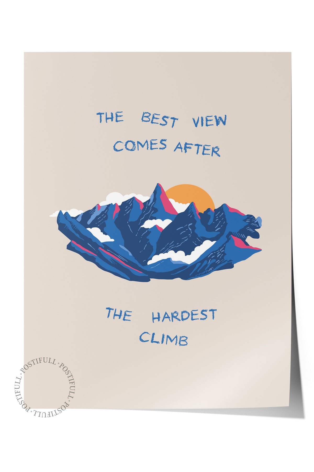 Gezi Çizim Temalı Duvar Posteri, Estetik Çerçevesiz Poster - Yatak Odası, Salon, Mutfak Duvar Dekoru