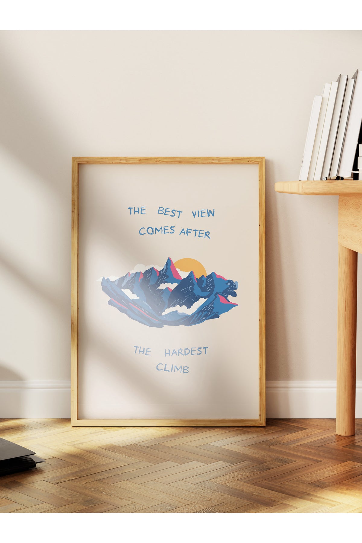 Gezi Çizim Temalı Duvar Posteri, Estetik Çerçevesiz Poster - Yatak Odası, Salon, Mutfak Duvar Dekoru