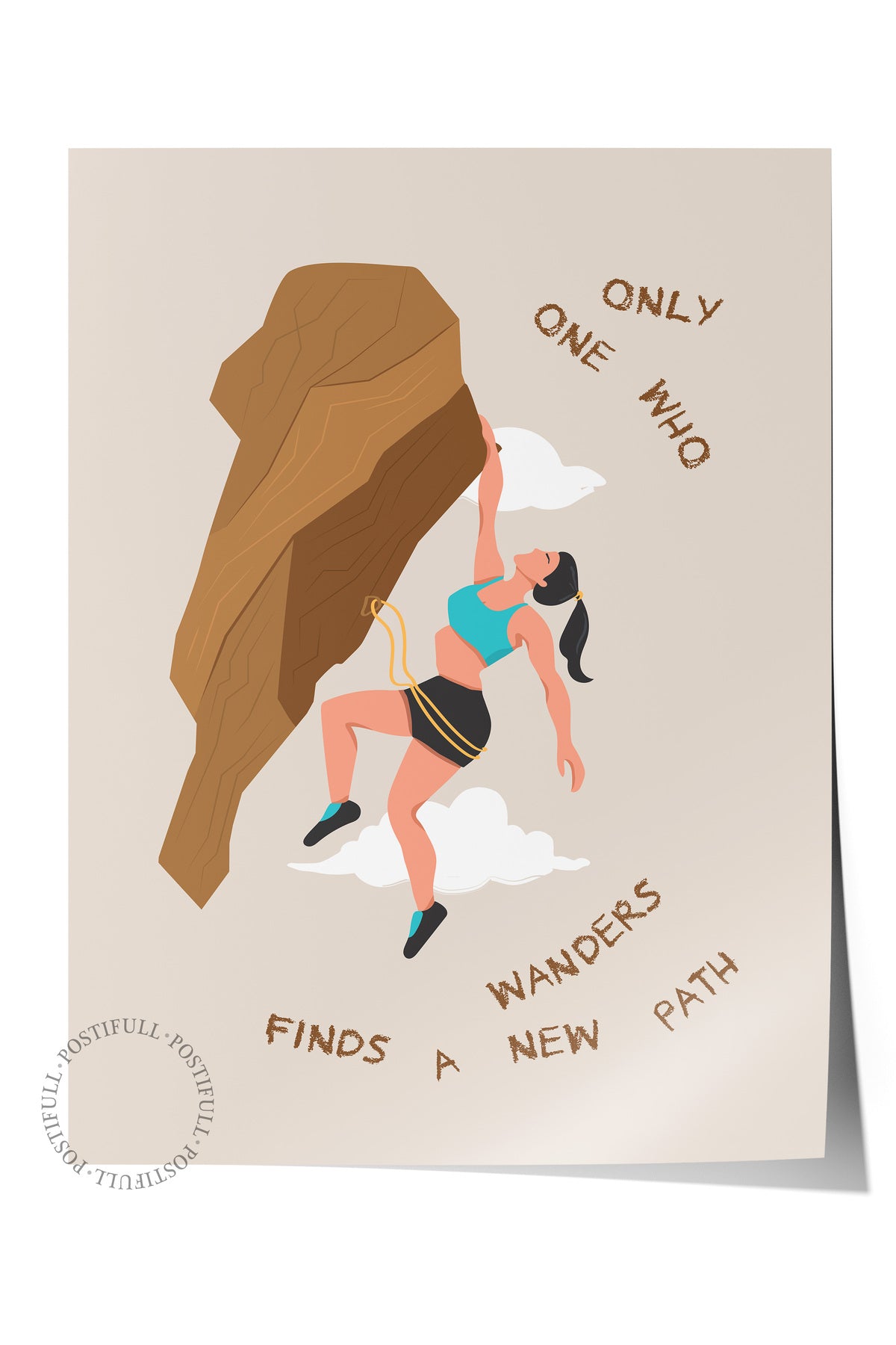 Gezi Çizim Temalı Duvar Posteri, Estetik Çerçevesiz Poster - Yatak Odası, Salon, Mutfak Duvar Dekoru