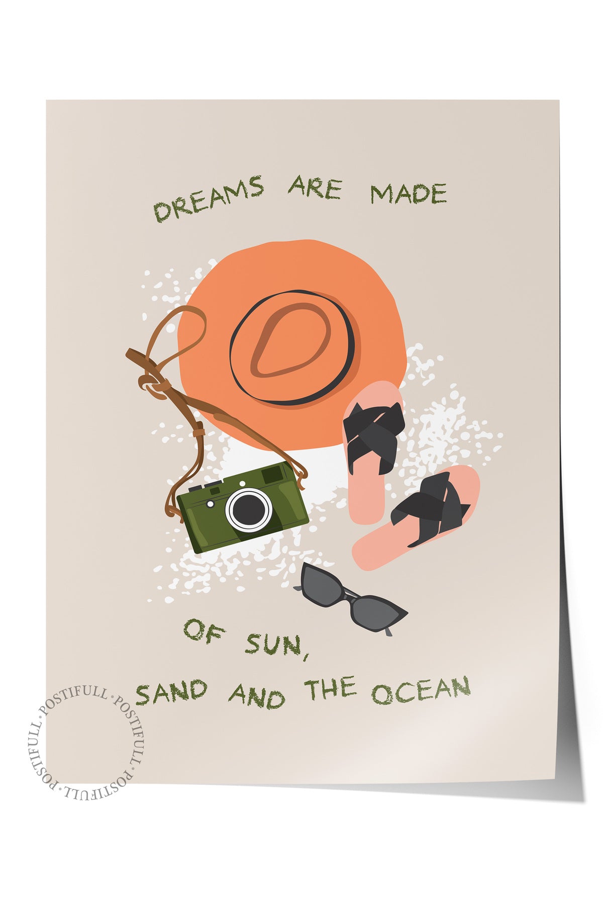 Gezi Çizim Temalı Duvar Posteri, Estetik Çerçevesiz Poster - Yatak Odası, Salon, Mutfak Duvar Dekoru