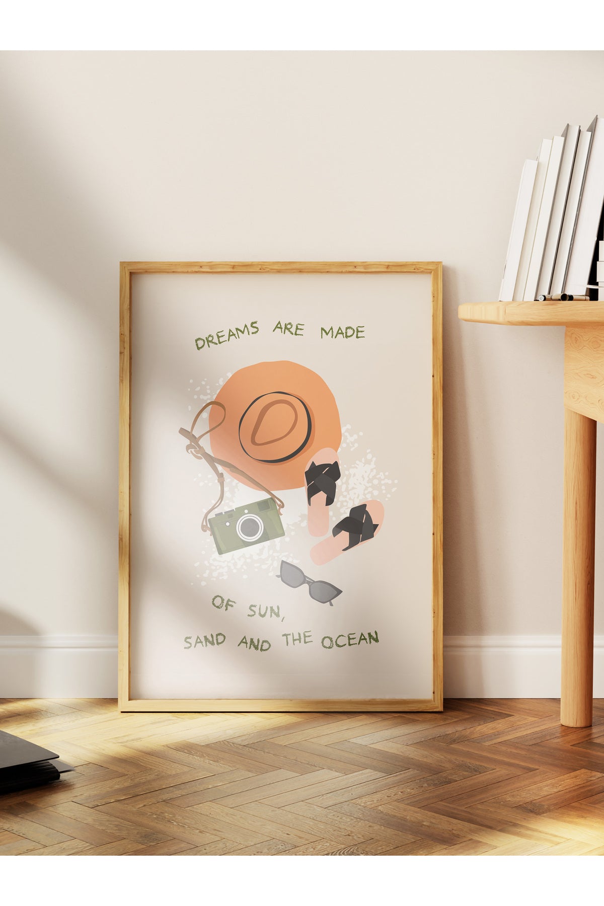 Gezi Çizim Temalı Duvar Posteri, Estetik Çerçevesiz Poster - Yatak Odası, Salon, Mutfak Duvar Dekoru