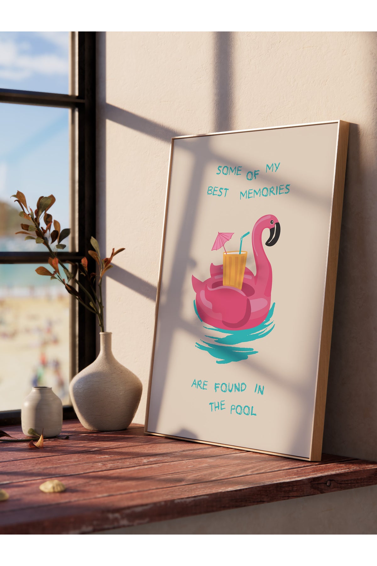 Gezi Çizim Temalı Duvar Posteri, Estetik Çerçevesiz Poster - Yatak Odası, Salon, Mutfak Duvar Dekoru