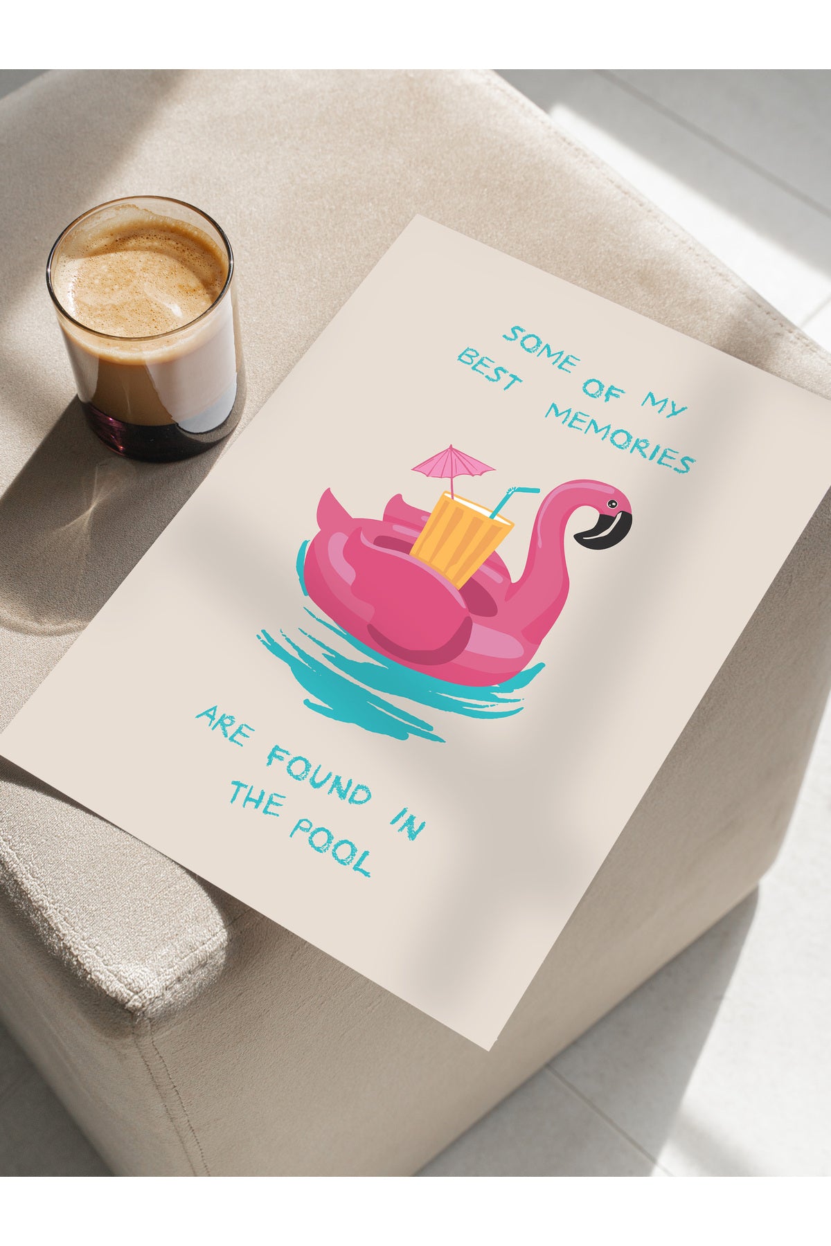 Gezi Çizim Temalı Duvar Posteri, Estetik Çerçevesiz Poster - Yatak Odası, Salon, Mutfak Duvar Dekoru