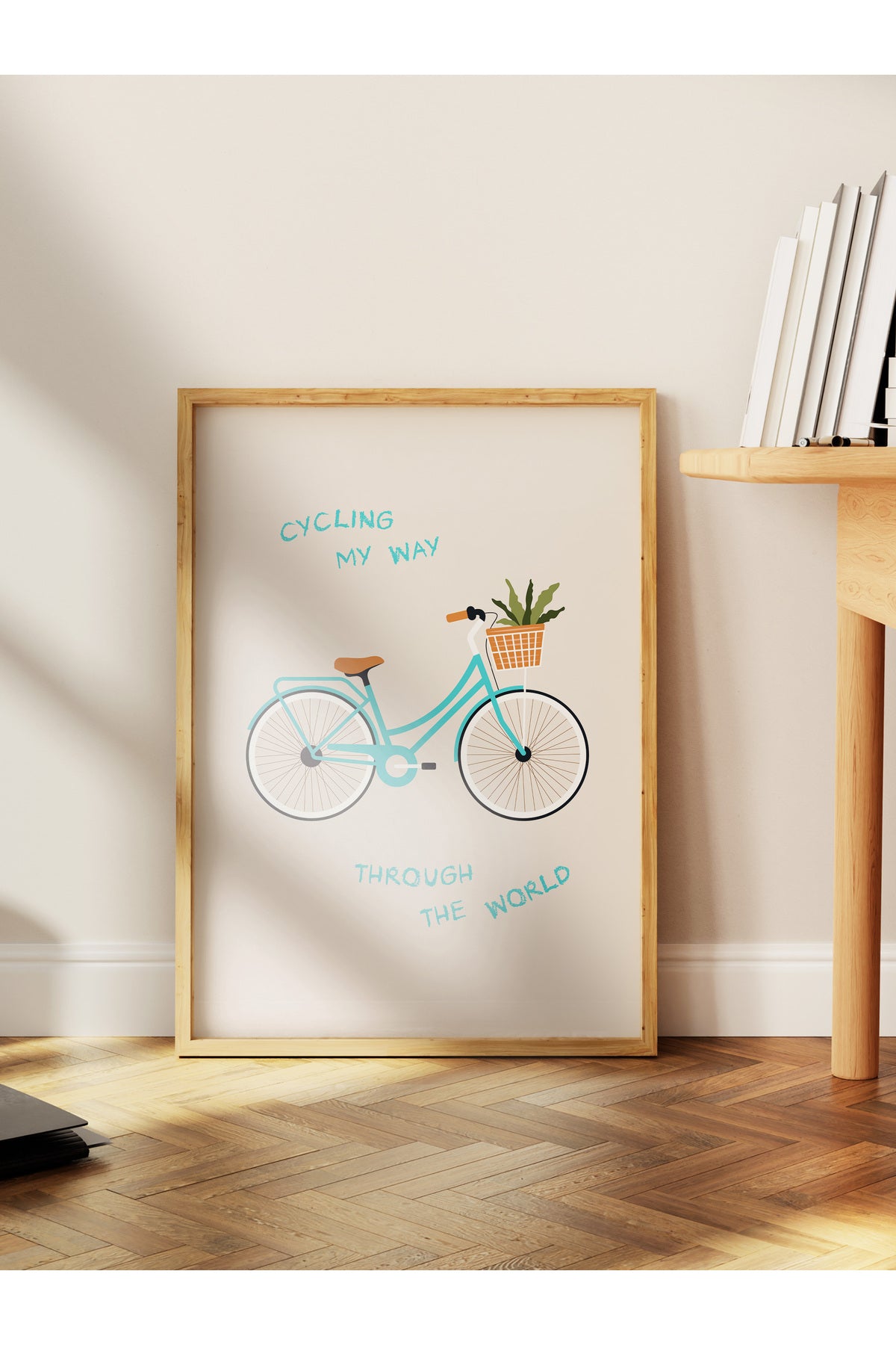 Gezi Çizim Temalı Duvar Posteri, Estetik Çerçevesiz Poster - Yatak Odası, Salon, Mutfak Duvar Dekoru