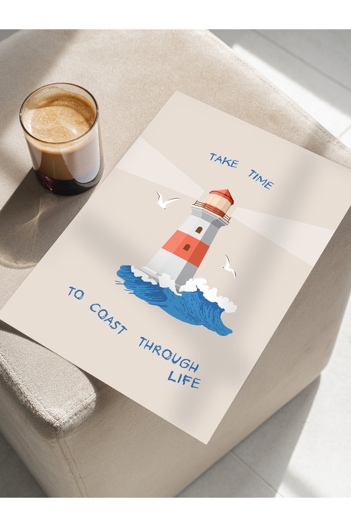 Gezi Çizim Temalı Duvar Posteri, Estetik Çerçevesiz Poster - Yatak Odası, Salon, Mutfak Duvar Dekoru