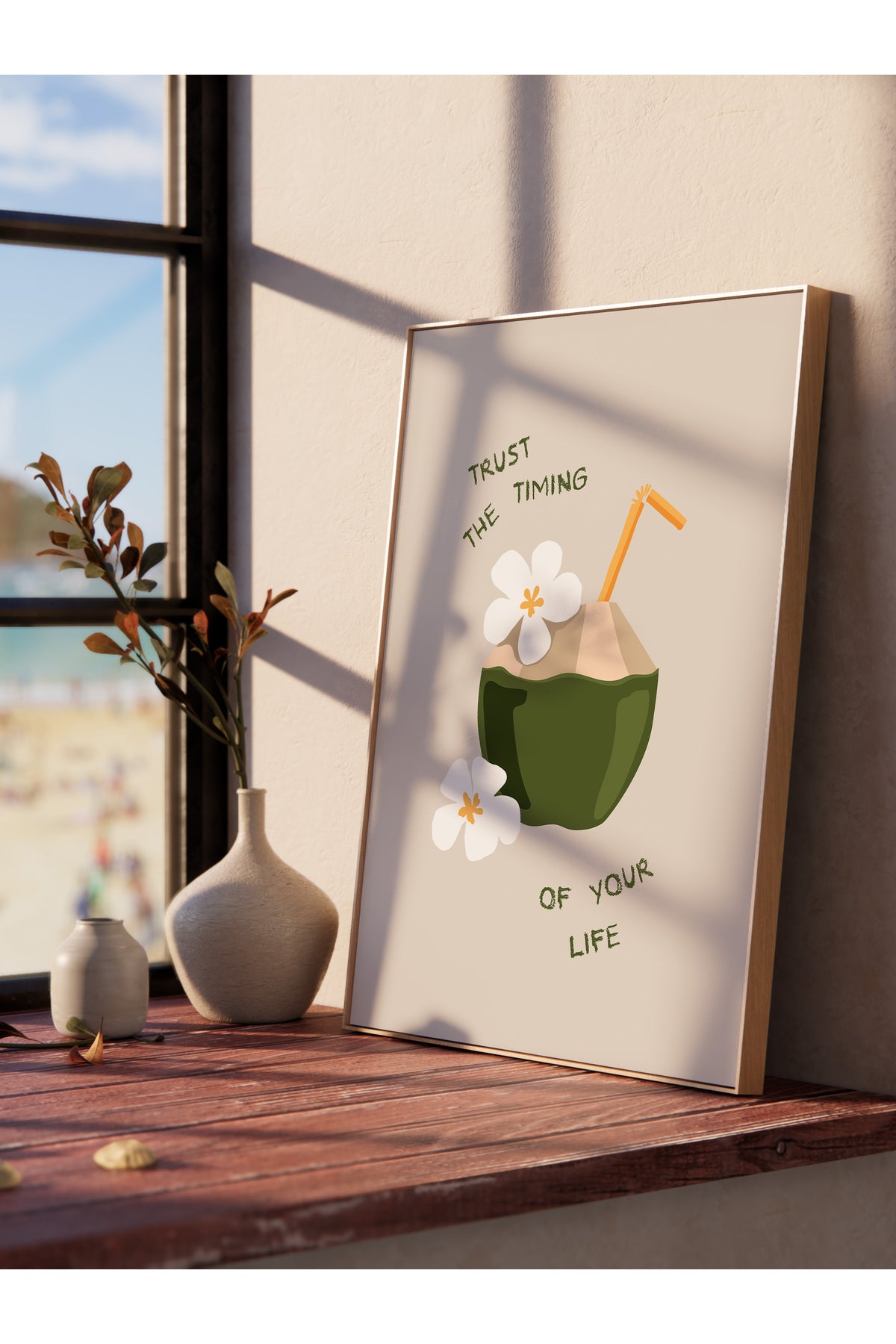 Gezi Çizim Temalı Duvar Posteri, Estetik Çerçevesiz Poster - Yatak Odası, Salon, Mutfak Duvar Dekoru