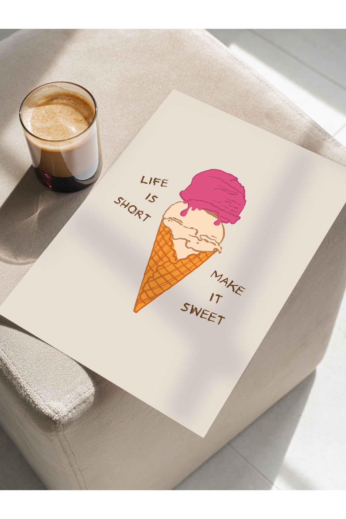 Gezi Çizim Temalı Duvar Posteri, Estetik Çerçevesiz Poster - Yatak Odası, Salon, Mutfak Duvar Dekoru